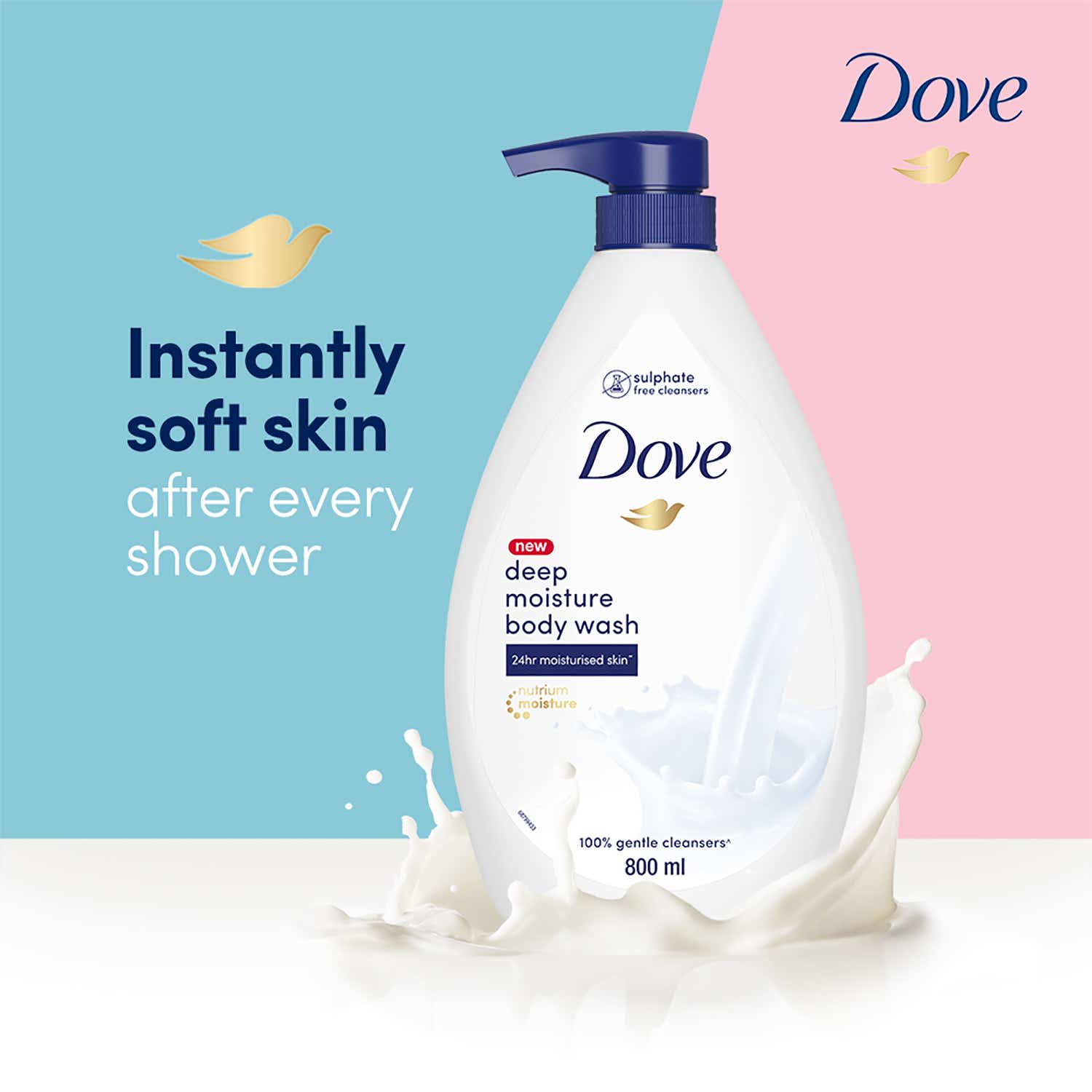 Dove Deep Moisture Body Wash 800ml - Image 2