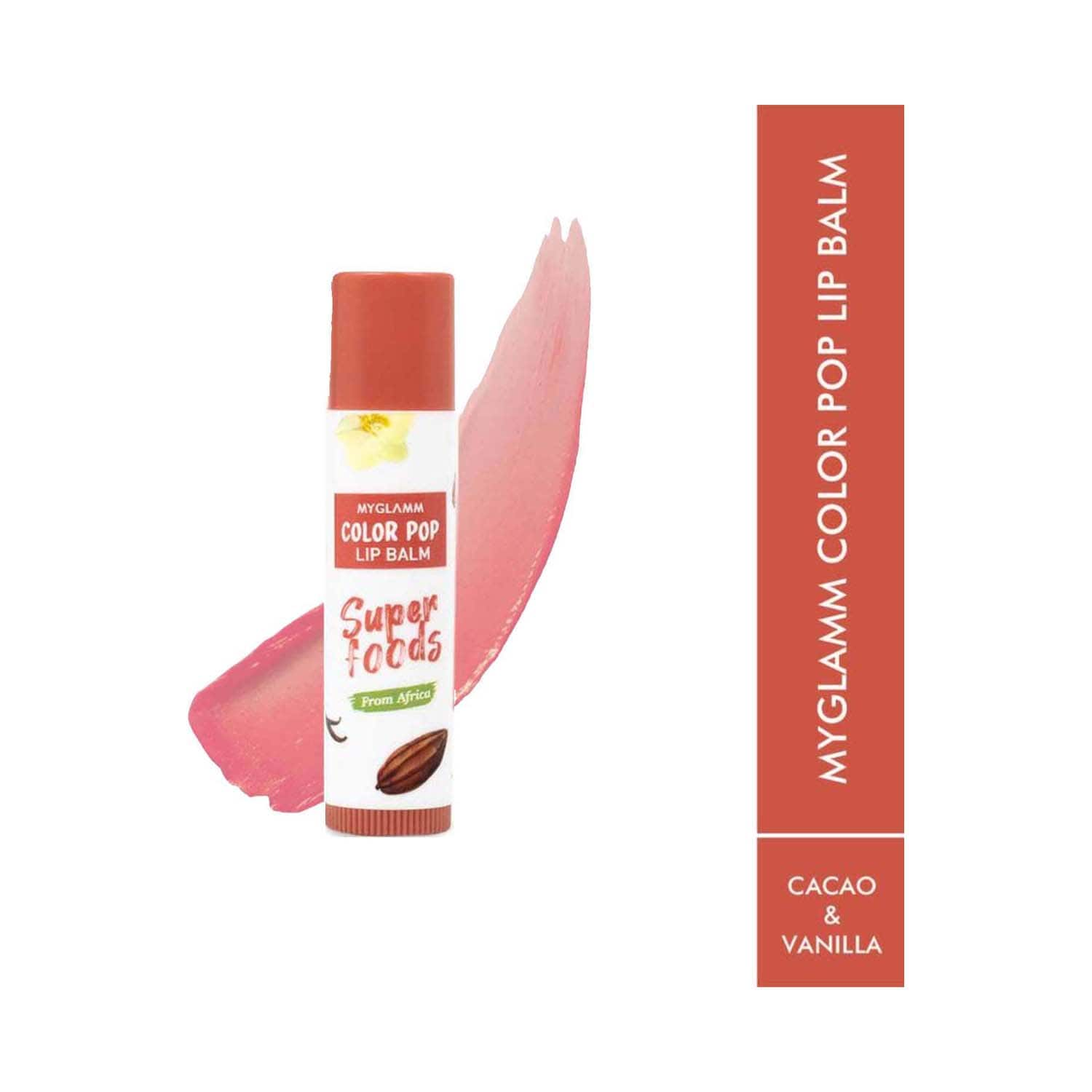 MyGlamm | MyGlamm Color Pop Lip Balm - Cacao & Vanilla (4.6g)