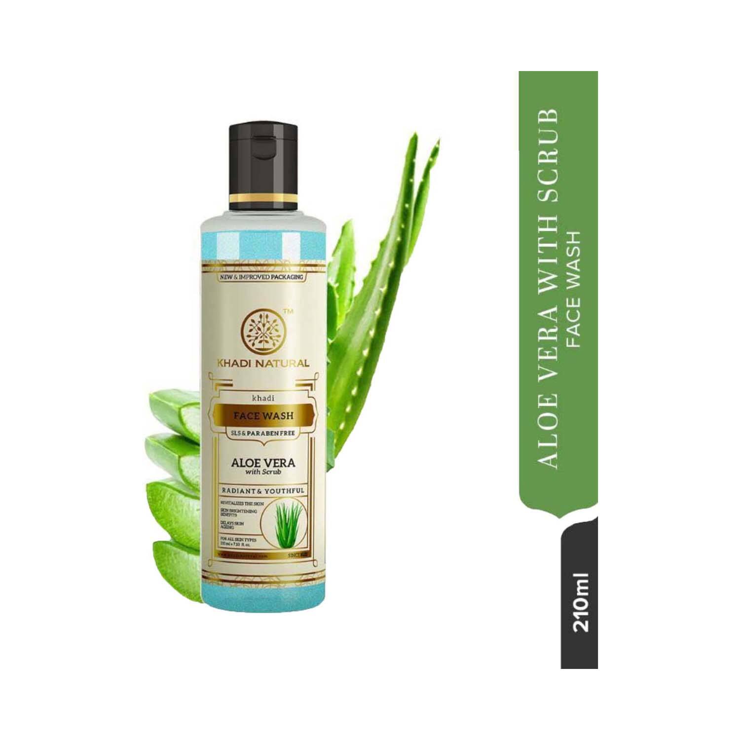 Khadi Natural | Khadi Natural Aloevera With Scrub Face Wash (210 ml)