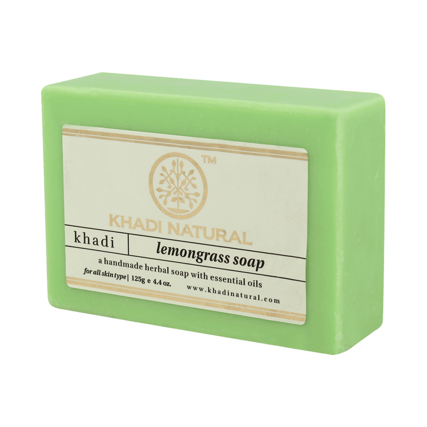 Khadi Natural Lemongrass Soap (125g)