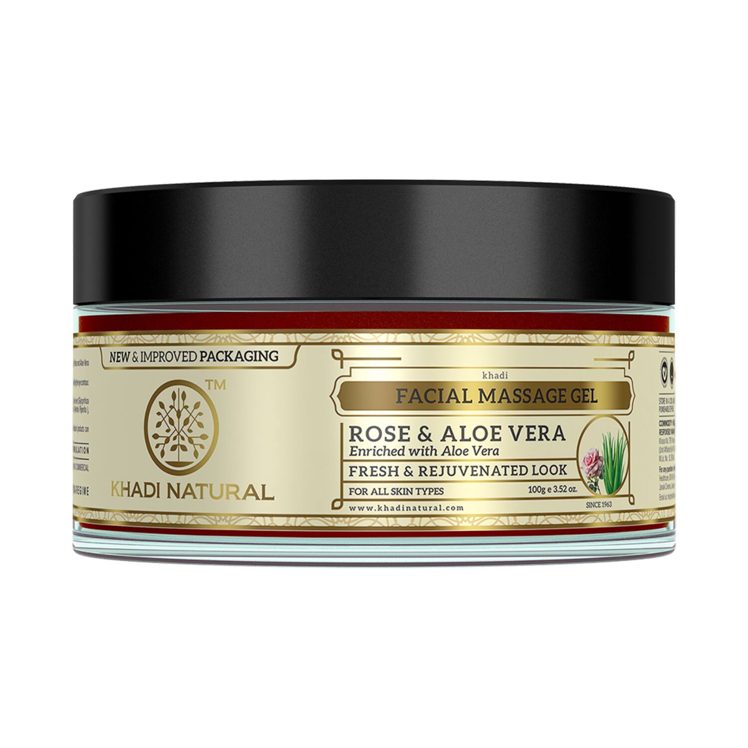 Khadi Natural | Khadi Natural Rose & Aloe Vera Face Massage Gel (100g)