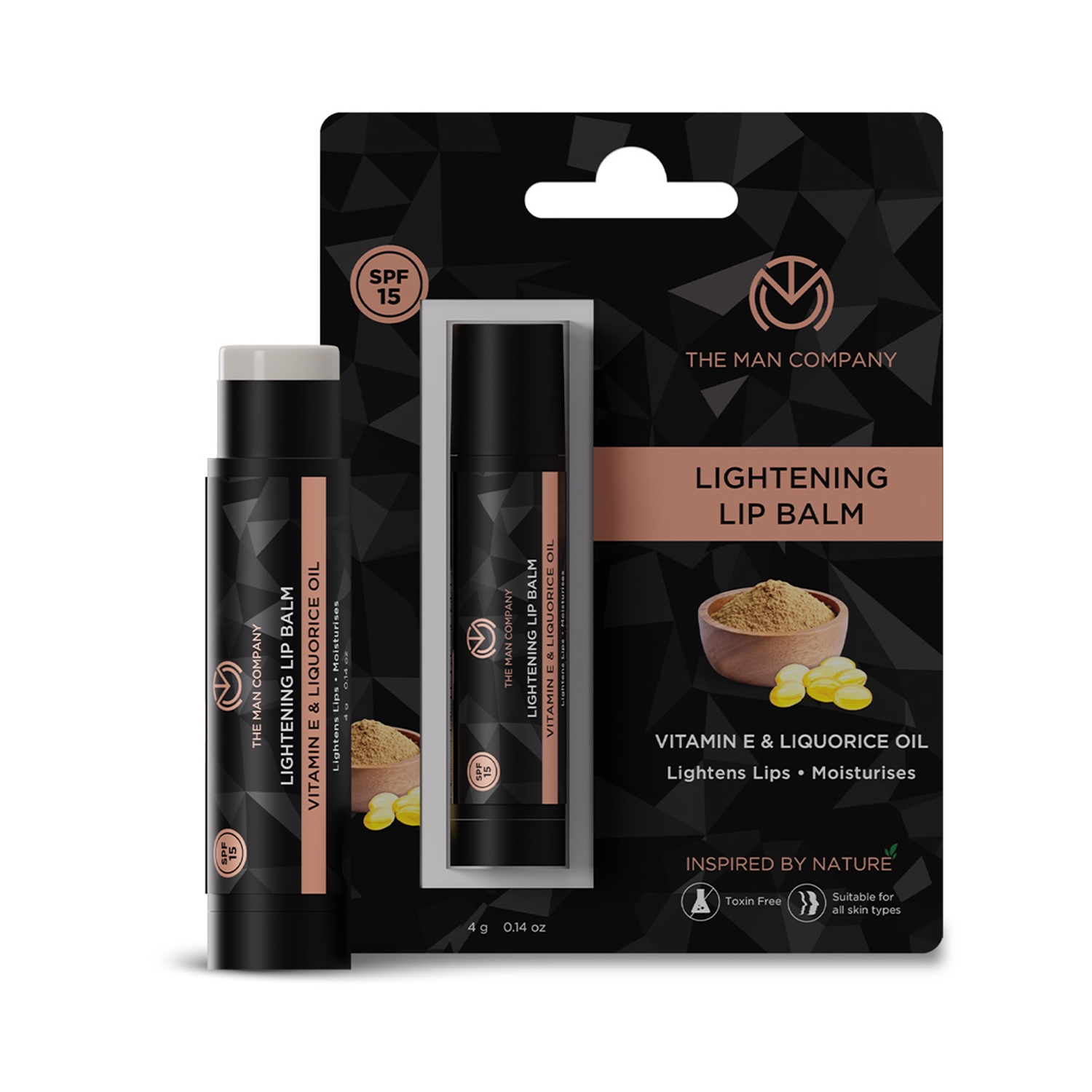 The Man Company | The Man Company Vitamin-E & Liquorice Oil Lightening Lip Balm (4g)
