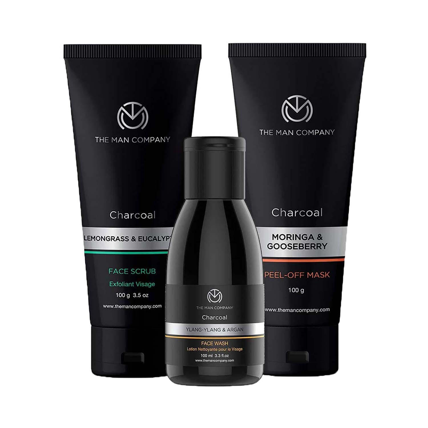 The Man Company Face Cleanser Gift Set (3Pcs)