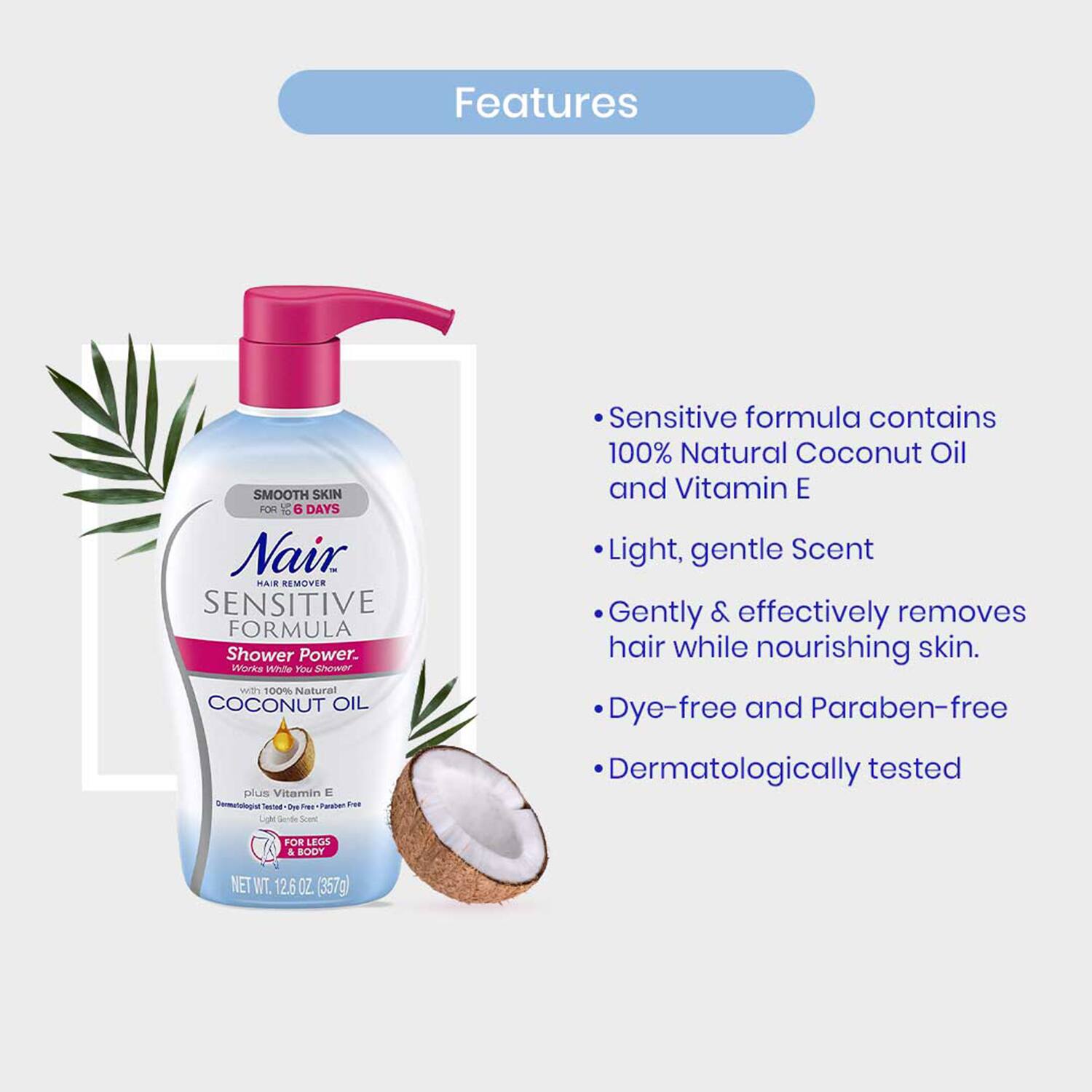 Nair outlet shower power