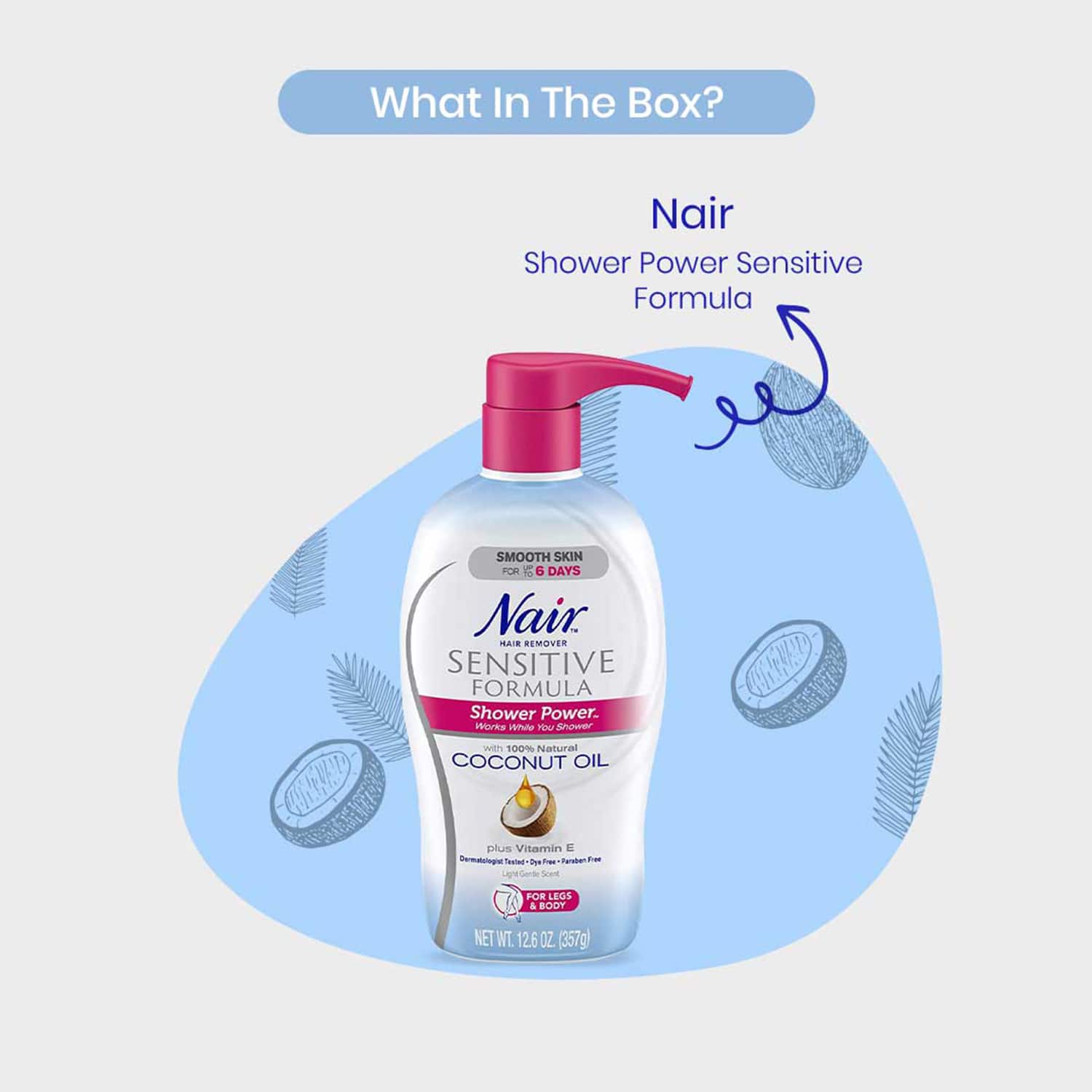 Nair hot sale shower power