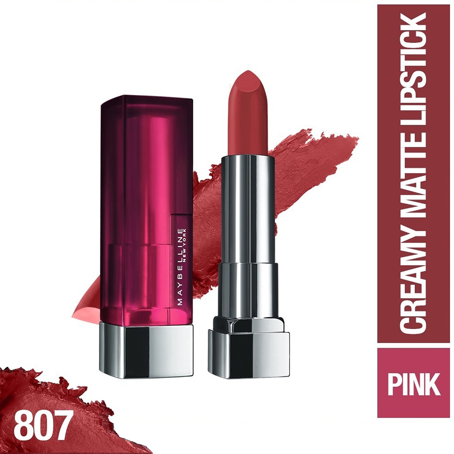 Maybelline New York | Maybelline New York Color Sensational Creamy Matte Lipstick - 807 Dried Rose (3.9g)