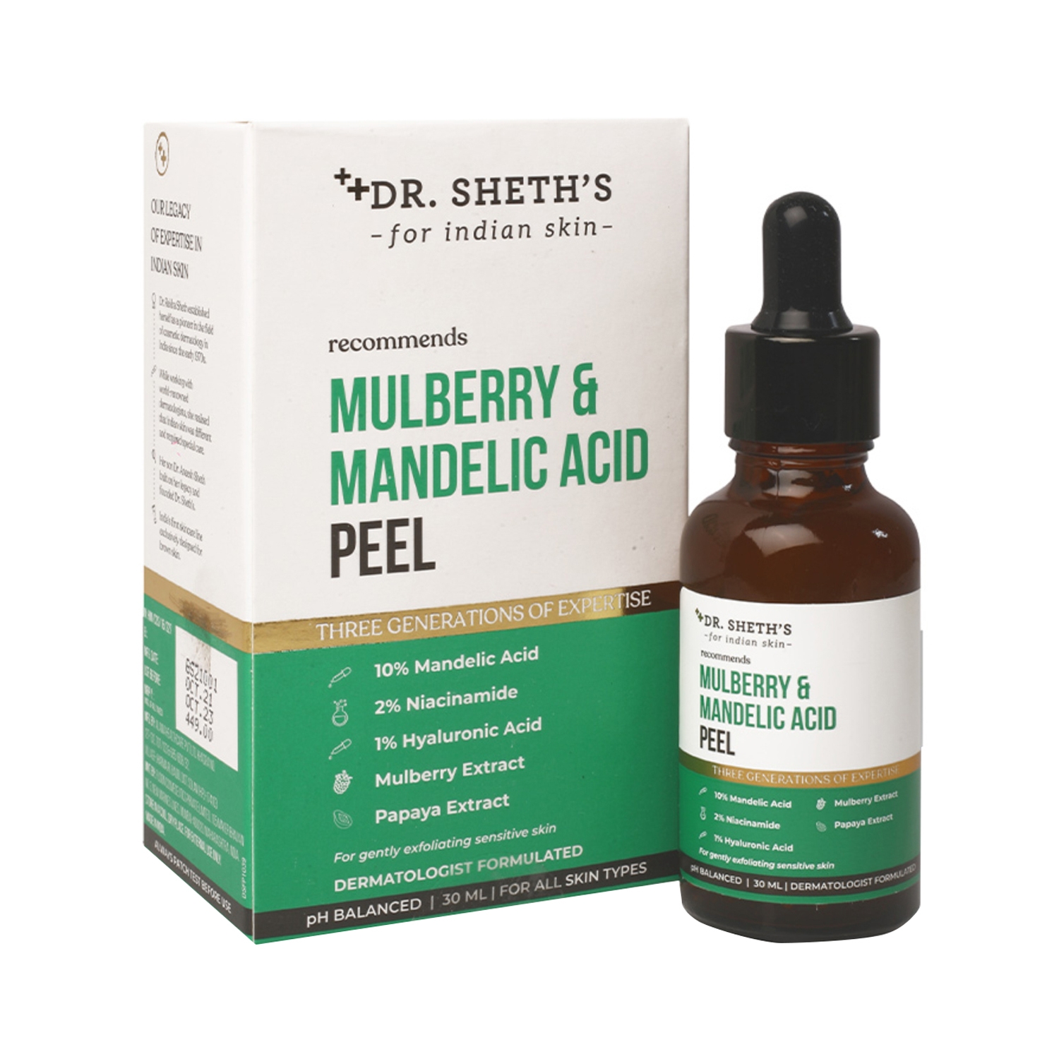 Dr. Sheth's | Dr. Sheth's Mulberry & Mandelic Acid Peel (30ml)