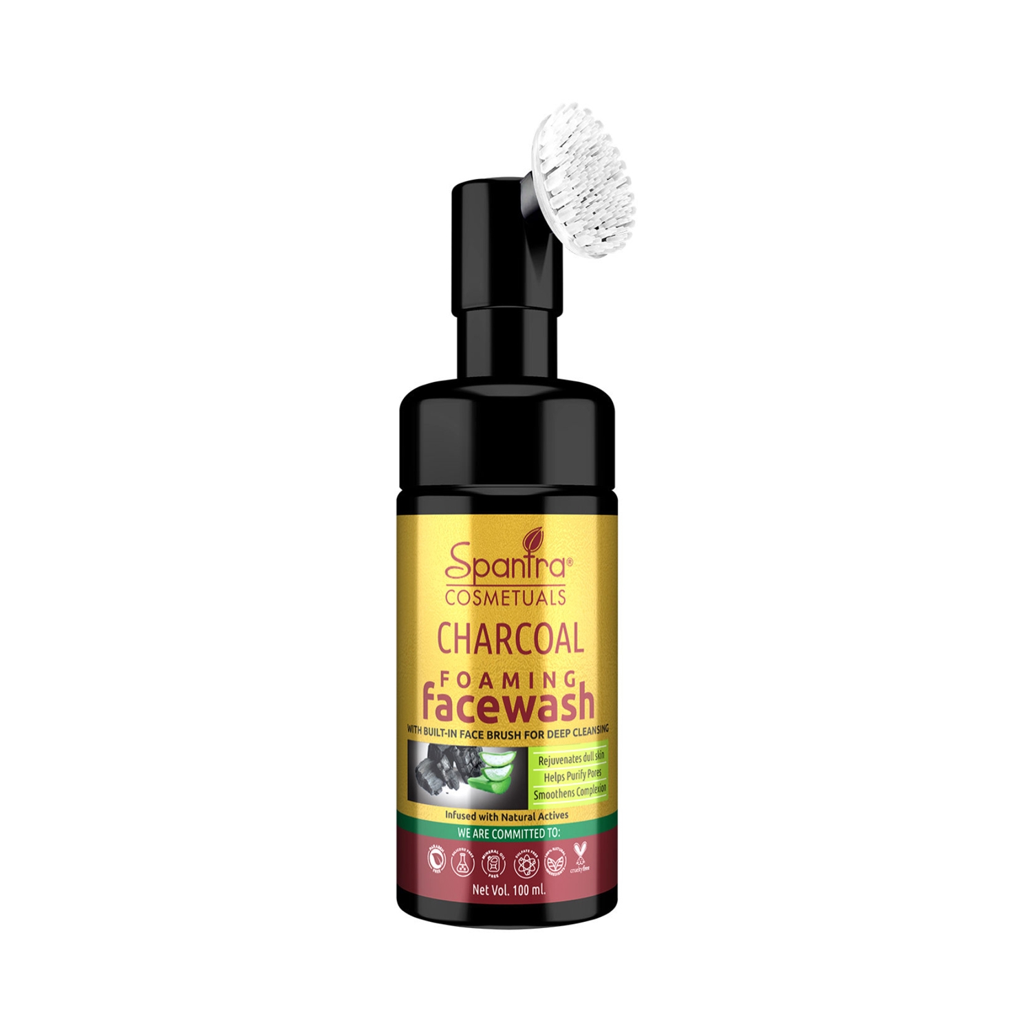 Spantra Charcoal Foaming Face Wash (100ml)