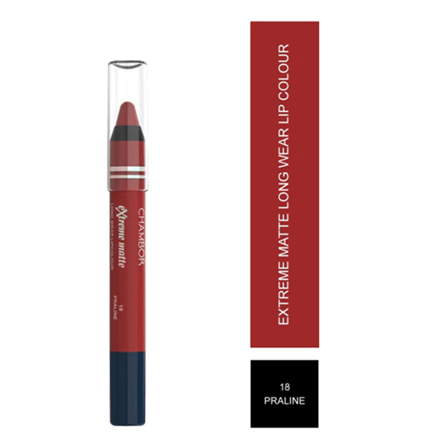 Chambor | Chambor Extreme Matte Long Wear Lip Colour Make up Les Meringues Collection - Praline, 18 (2.8g)