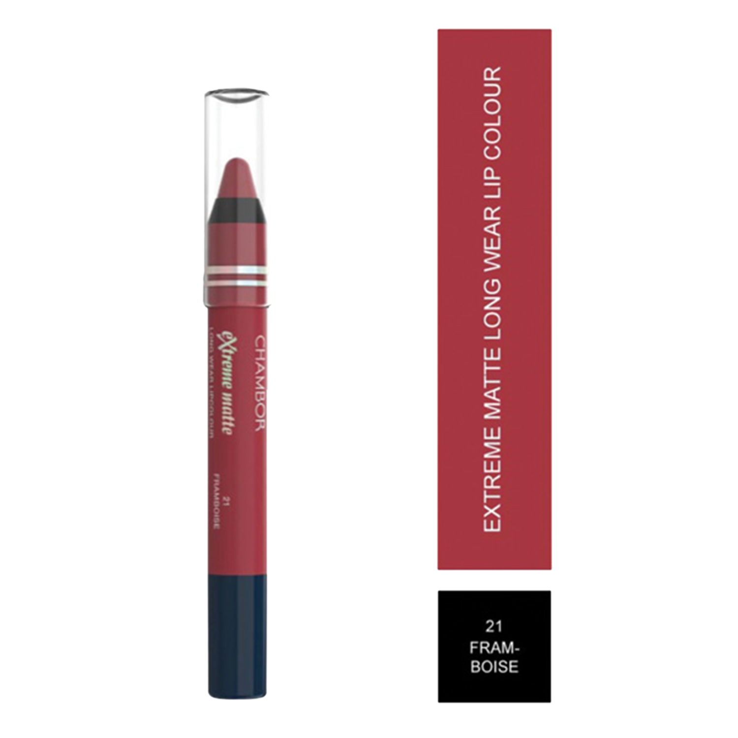 Chambor | Chambor Extreme Matte Long Wear Lip Colour Make up Les Meringues Collection - Framboise, 21 (2.8g)