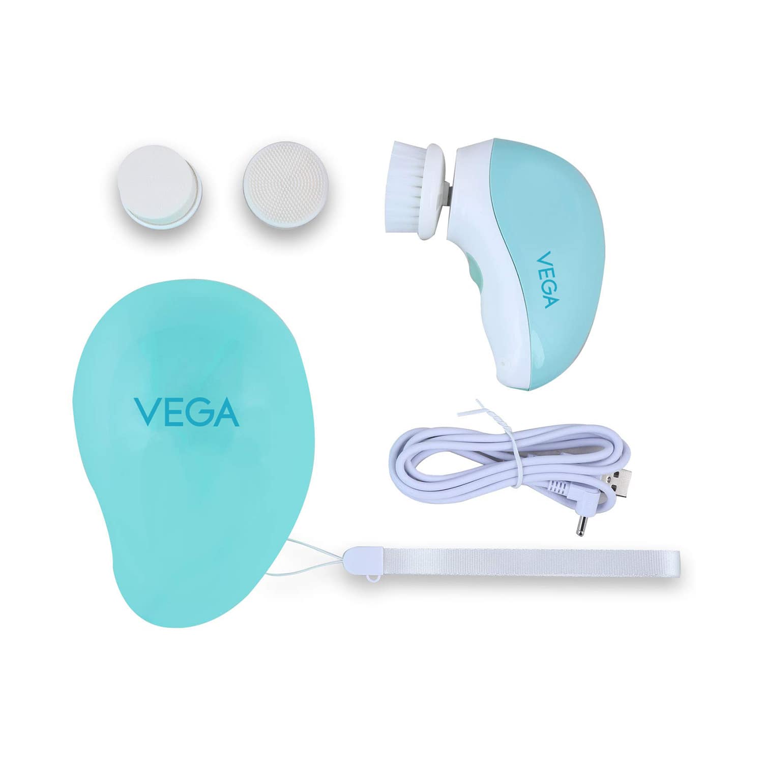 Vega | Vega 3 in 1 Facial Cleanser & Massager for Cleansing Exfoliation 120 Mins Runtime (VHFC-01) (549 g)