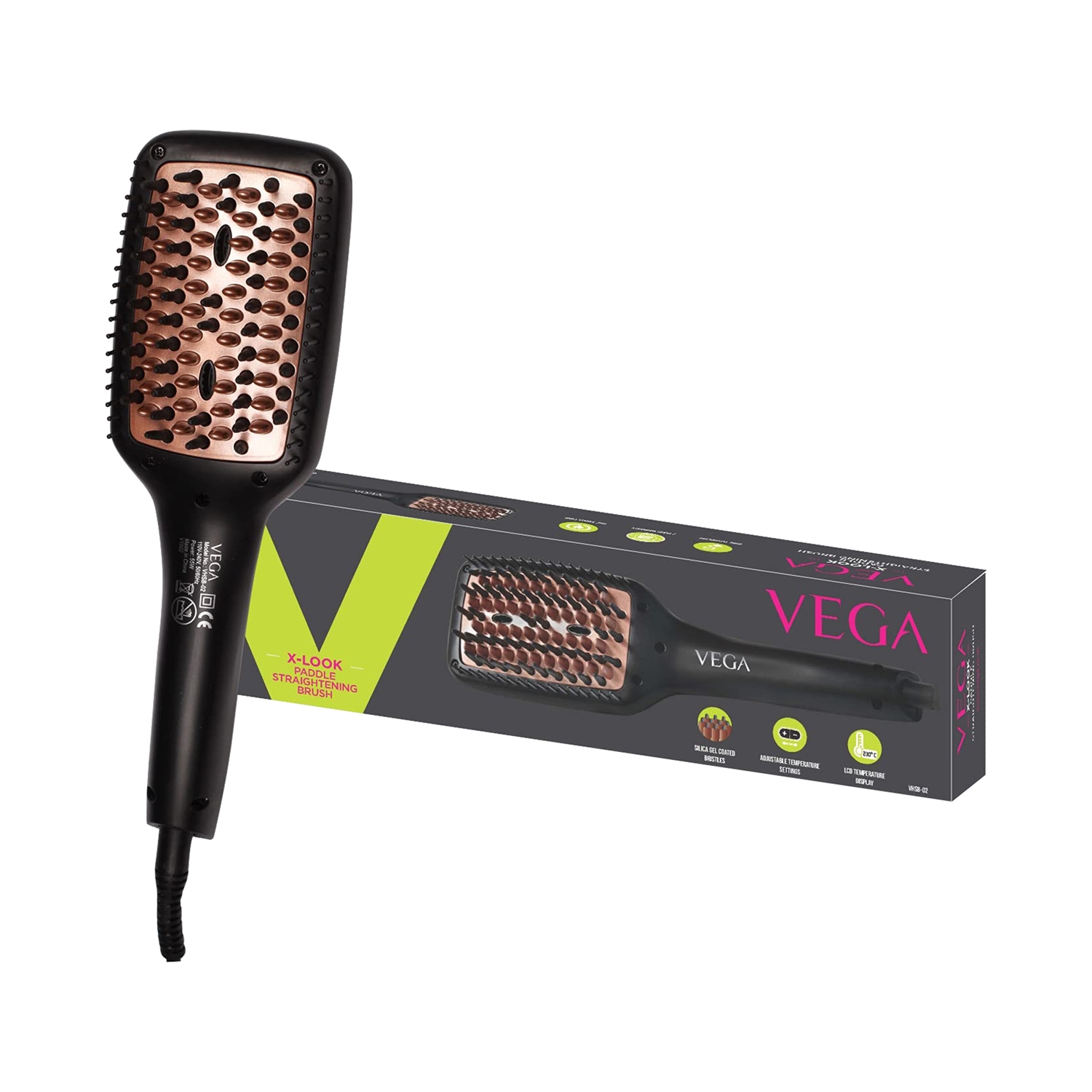 Vega | Vega X Look Paddle Hair Straightening Brush VHSB-02