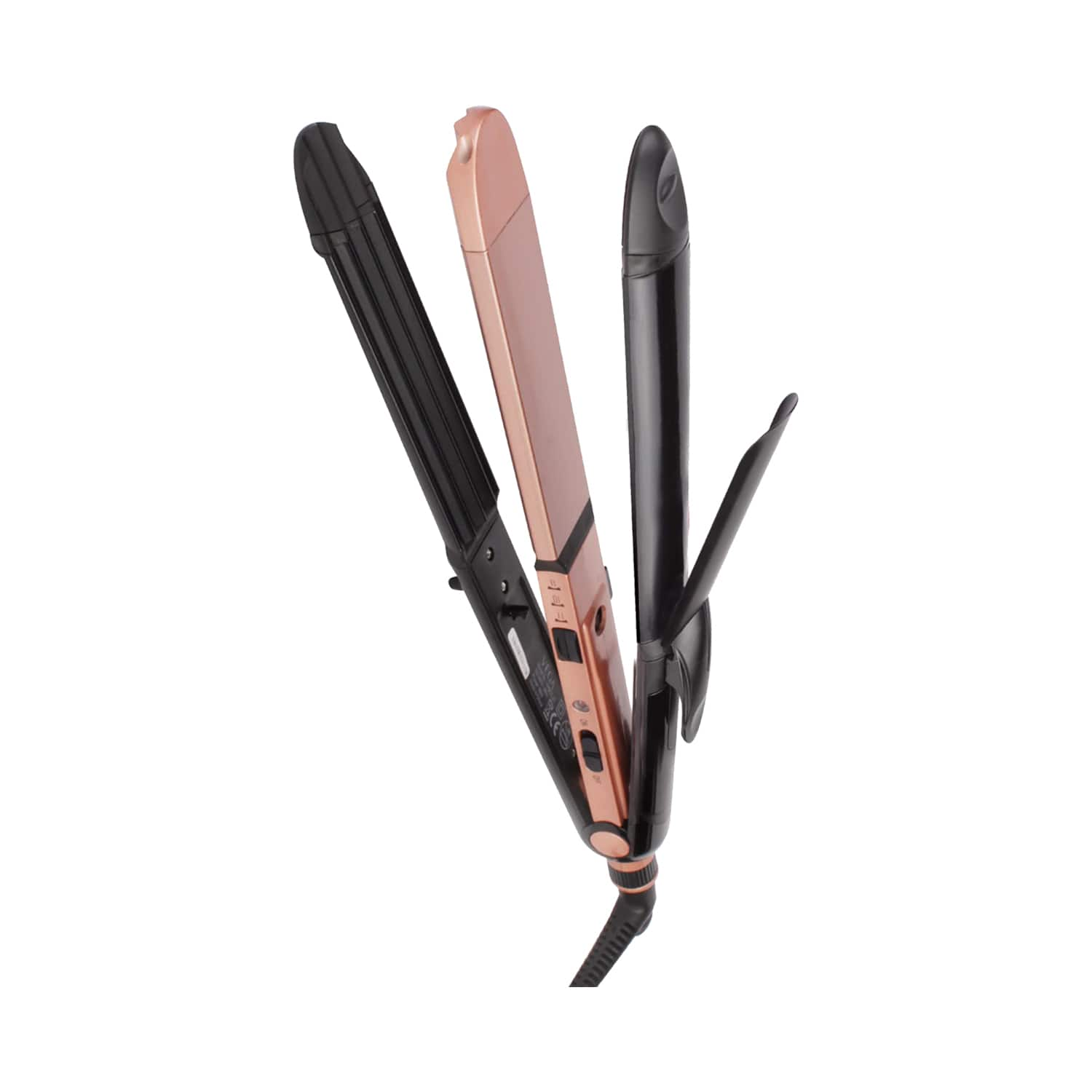 Vega | Vega 3-In-1 Keratin Straightener Curler And Crimper Hair Styler VHSCC-03