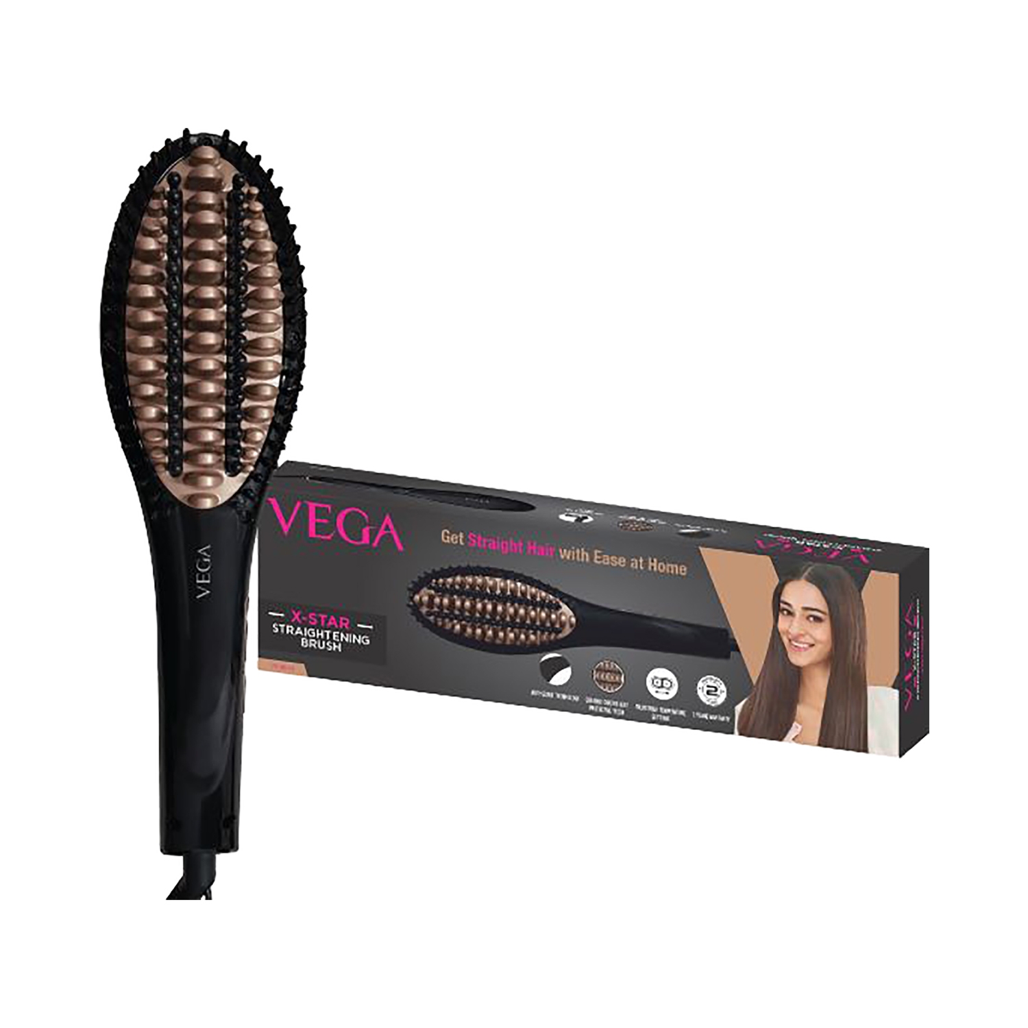 Vega | Vega X-Star Hair Straightening Brush VHSB-03