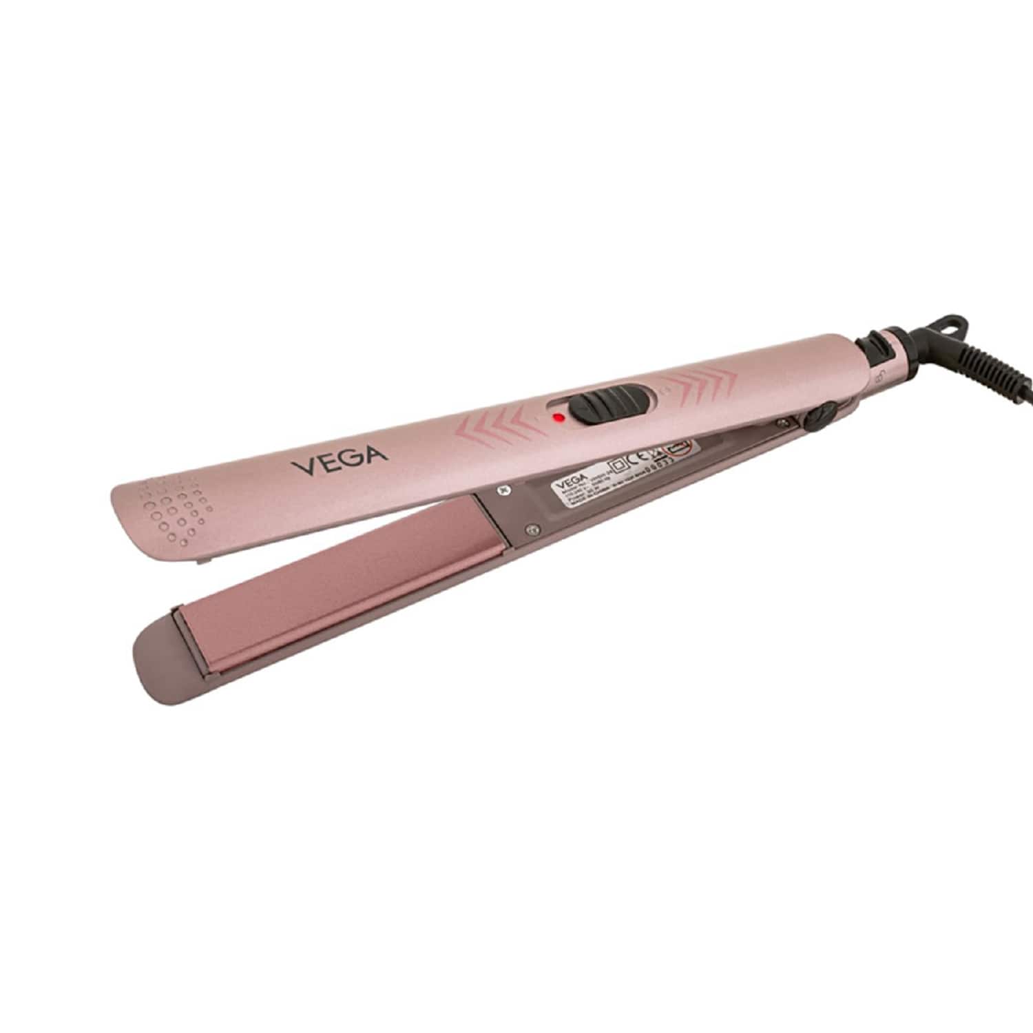 Vega | Vega K Shine Hair Straightener for Women with Keratin infused Plates Rose Gold (VHSH-28) (234 g)