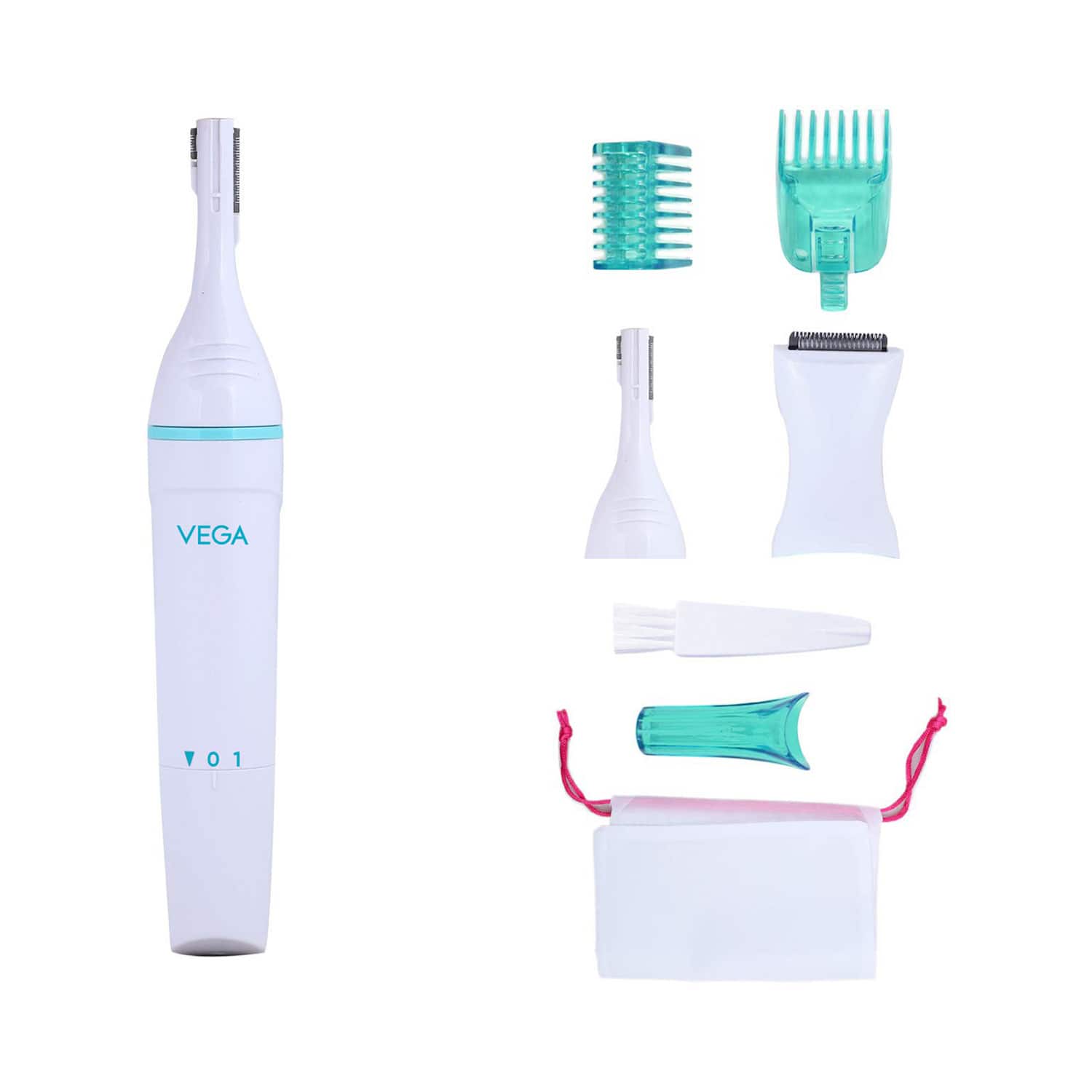 Vega | Vega Silk Touch Eyebrow Underarms & Bikini Trimmer for Women (VHBT-01) (141 g)