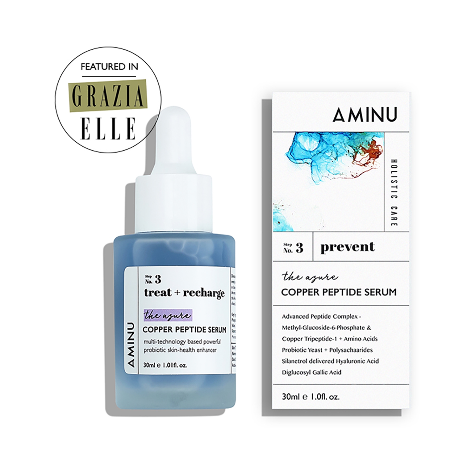 Aminu | Aminu The Azure Prevent Copper Peptide Serum - (30ml)