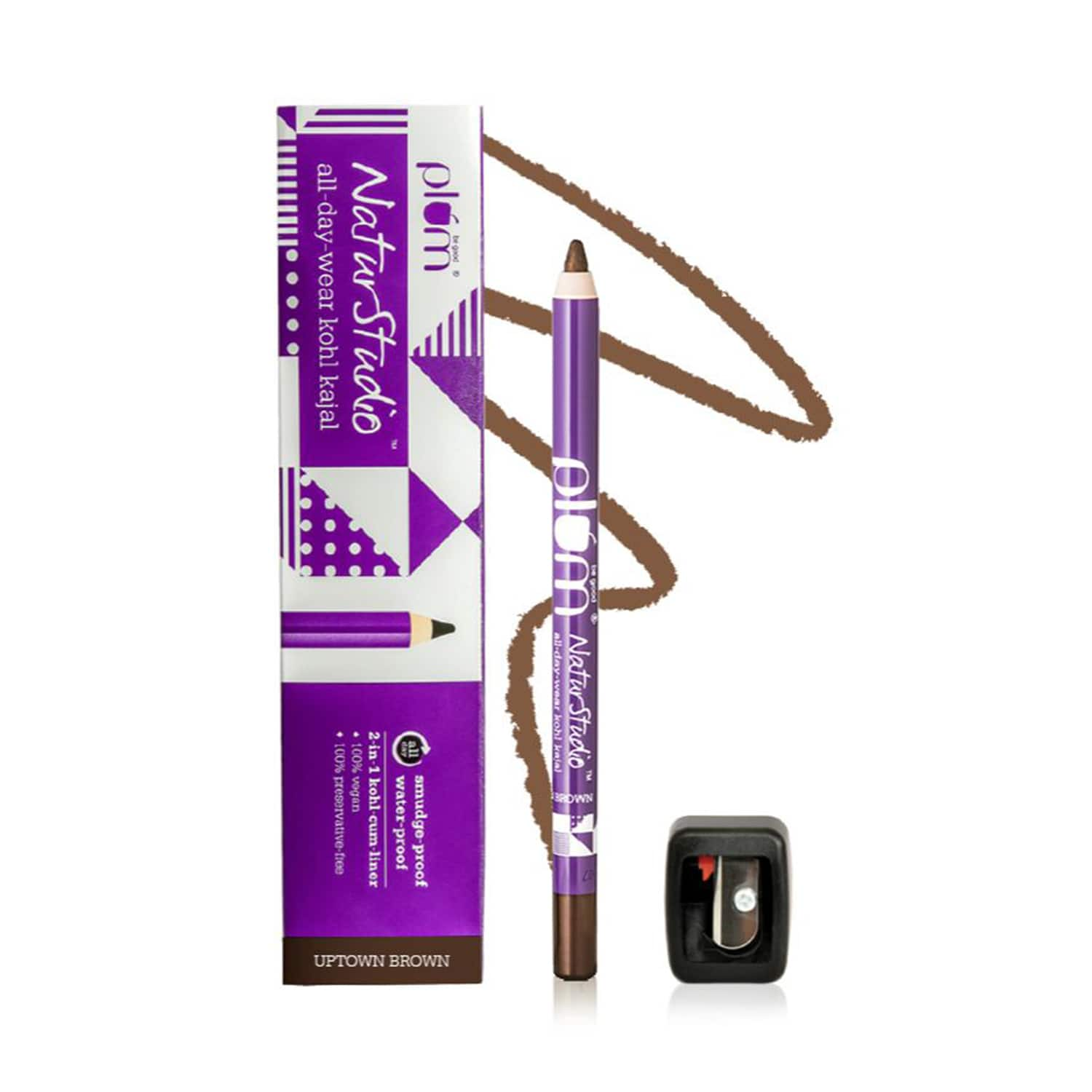 Plum | Plum Naturstudio All-Day-Wear Kohl Kajal - Brown (1.2g)