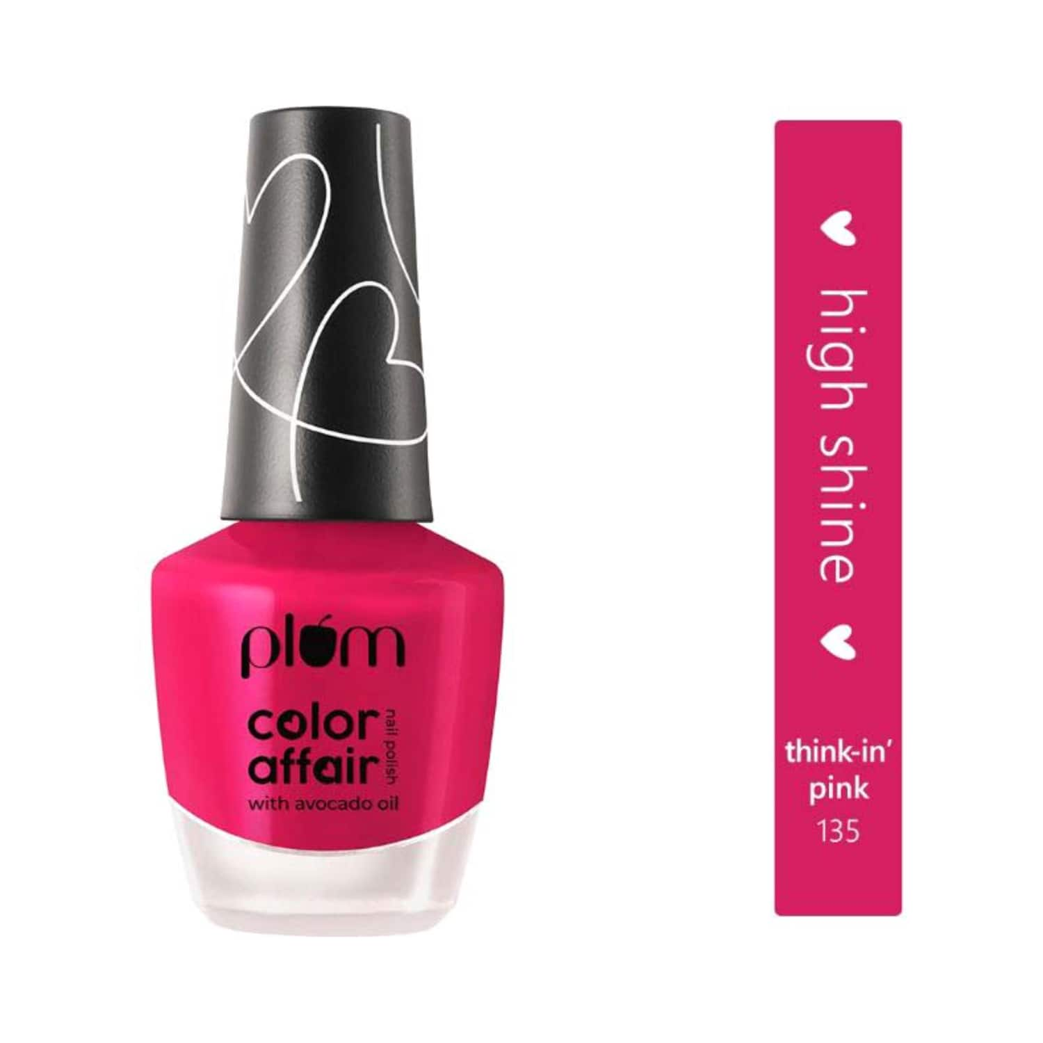 Plum | Plum Color Affair Nail Polish - 135 Think In Pink (11ml)