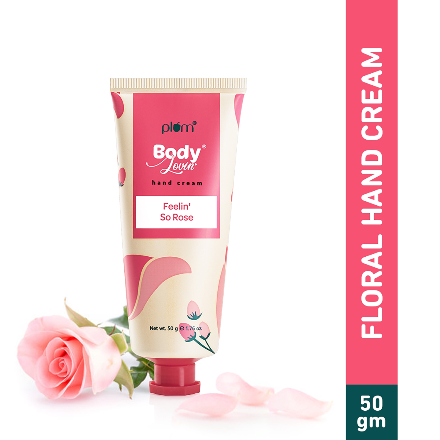 Plum | Plum BodyLovin' Feelin' So Rose Hand Cream Intensely Moisturize, Non-greasy (50g)