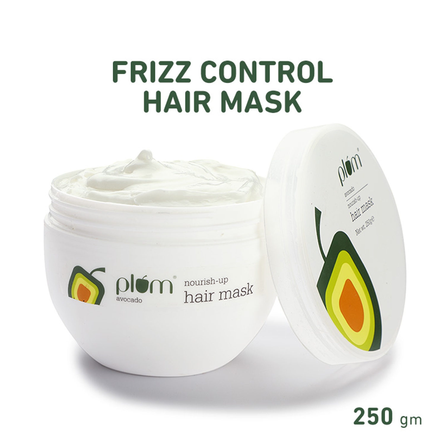 Plum | Plum Avocado Nourish-Up Hair Mask Nourishes Hair|Retains Moisture for Dry & Frizzy Hair (250 gm)
