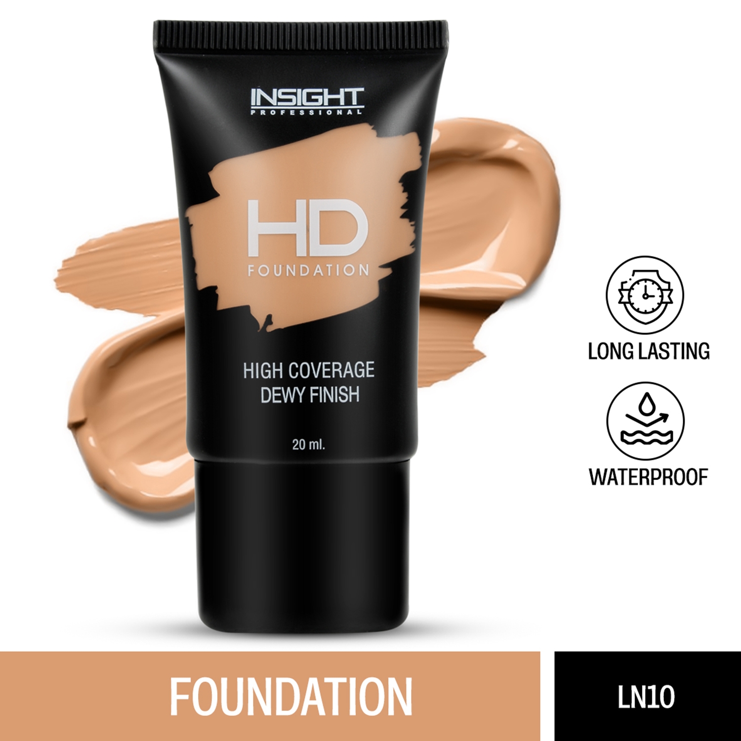 Insight Cosmetics | Insight Cosmetics Dewy Finish HD Foundation - LN 10 (20ml)