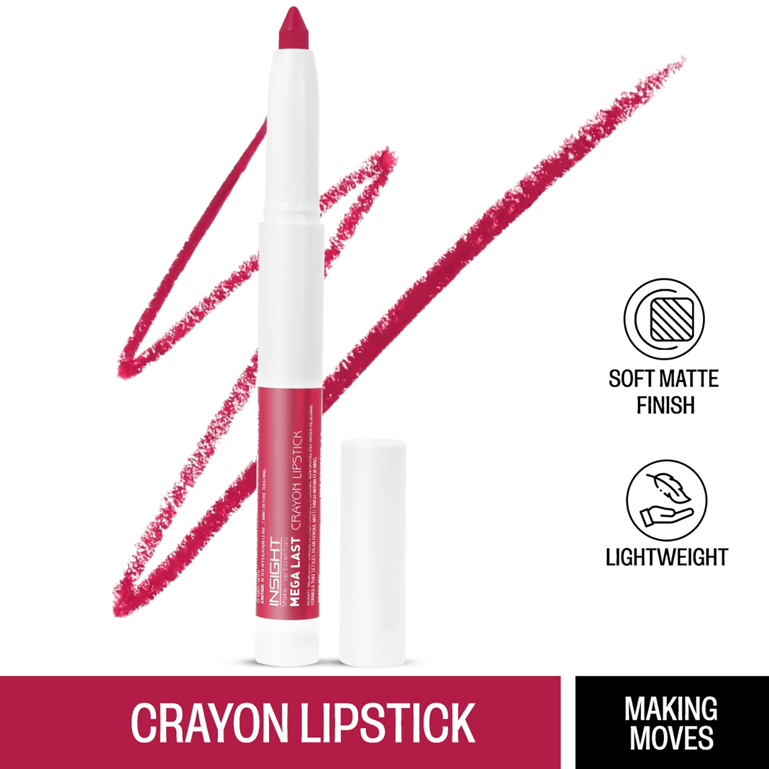 Insight Cosmetics | Insight Cosmetics Mega Last Crayon Lipstick - 01 Making Moves (1.3g)