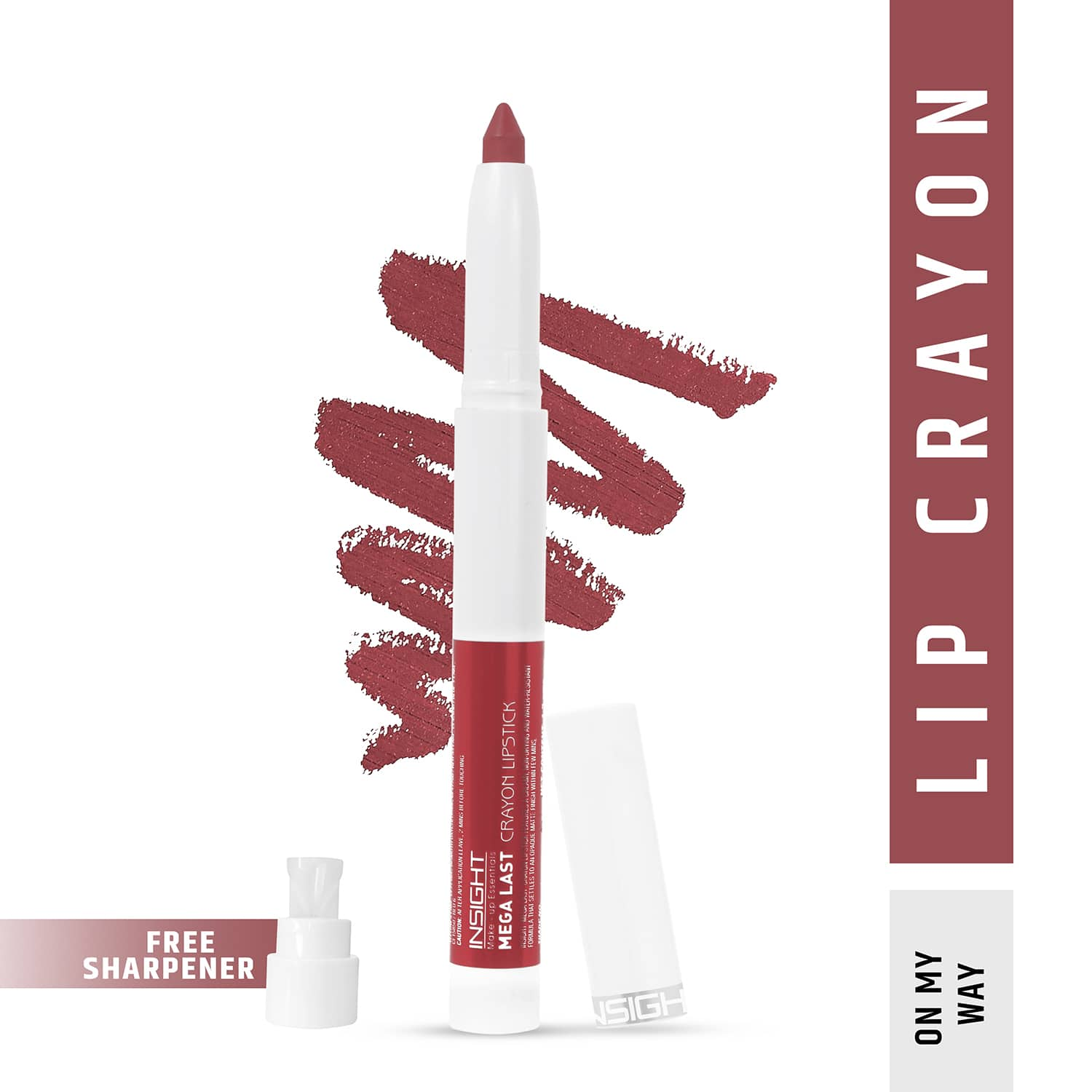 Insight Cosmetics Mega Last Crayon Lipstick - 03 On My Way (1.3g)