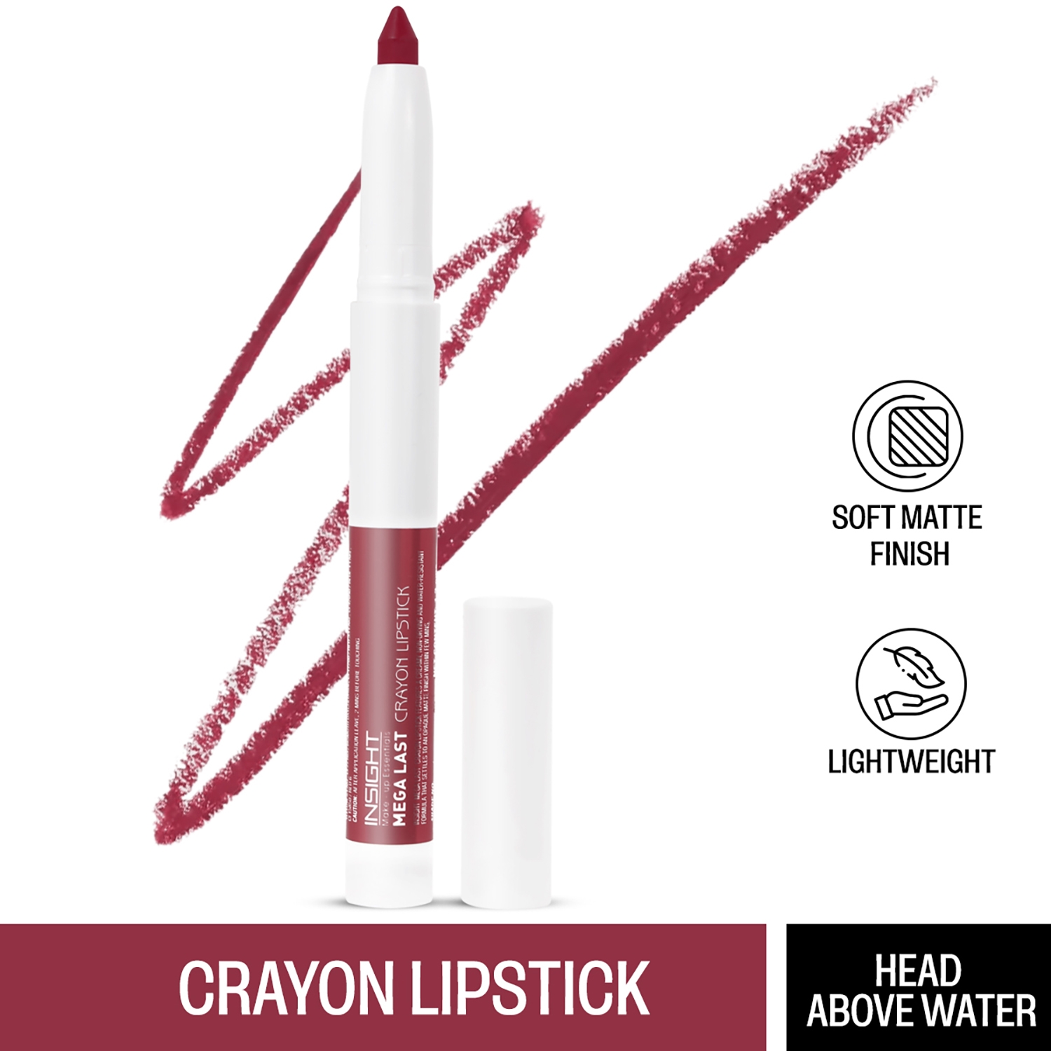 Insight Cosmetics | Insight Cosmetics Mega Last Crayon Lipstick - 06 Head Above Water (1.3g)