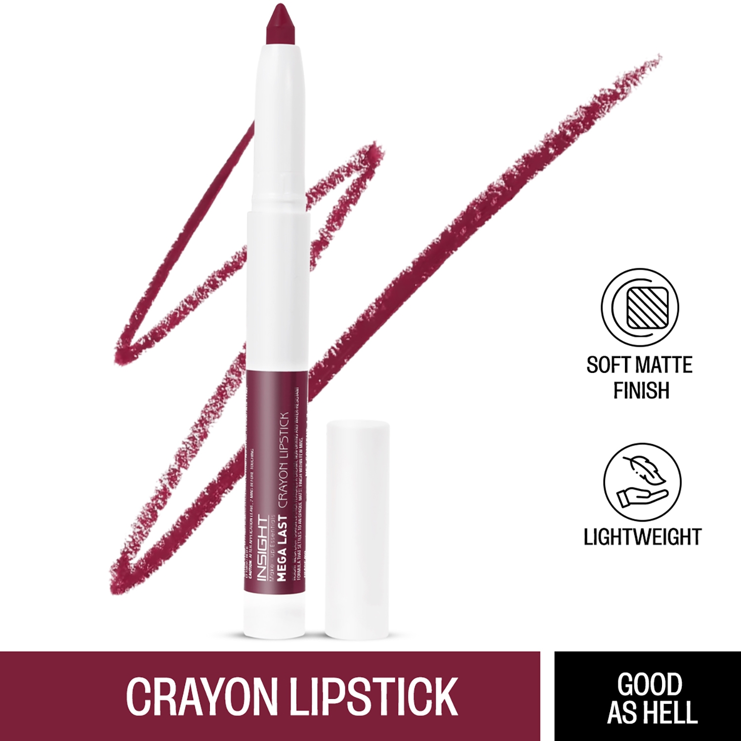 Insight Cosmetics | Insight Cosmetics Mega Last Crayon Lipstick - 09 Good As Hell (1.3g)