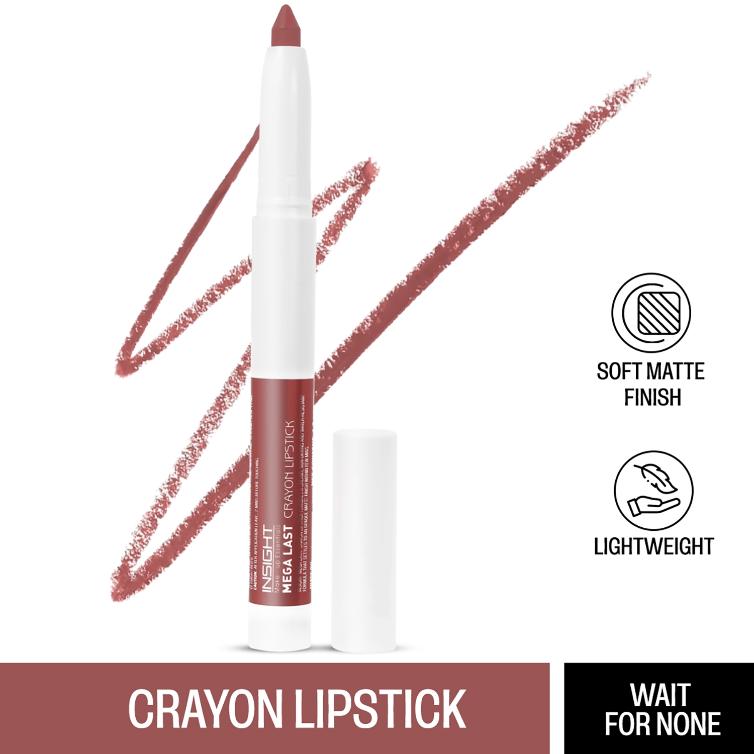 Insight Cosmetics | Insight Cosmetics Mega Last Crayon Lipstick - 13 Wait For None (1.3g)