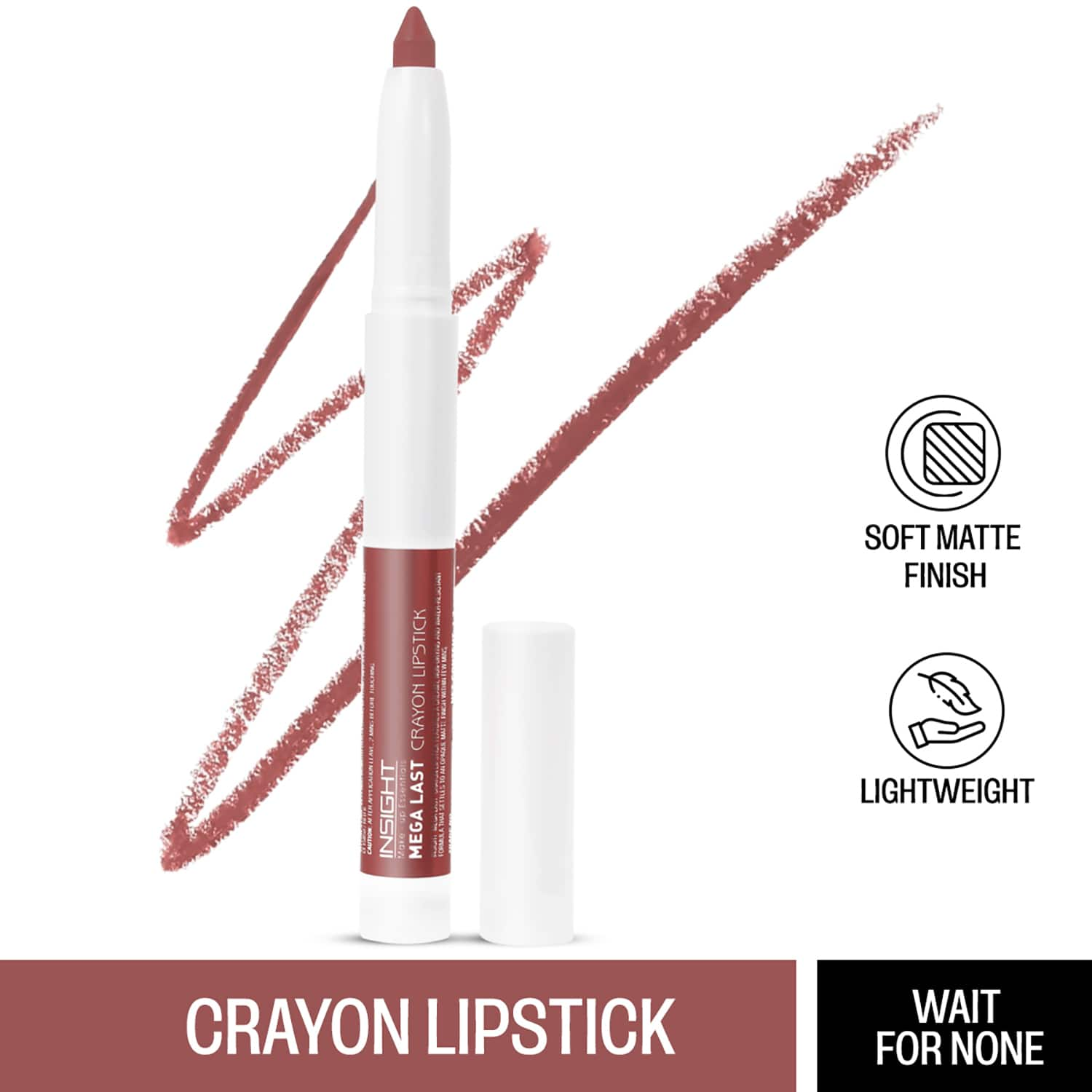 Insight Cosmetics | Insight Cosmetics Mega Last Crayon Lipstick - 13 Wait For None (1.3g)