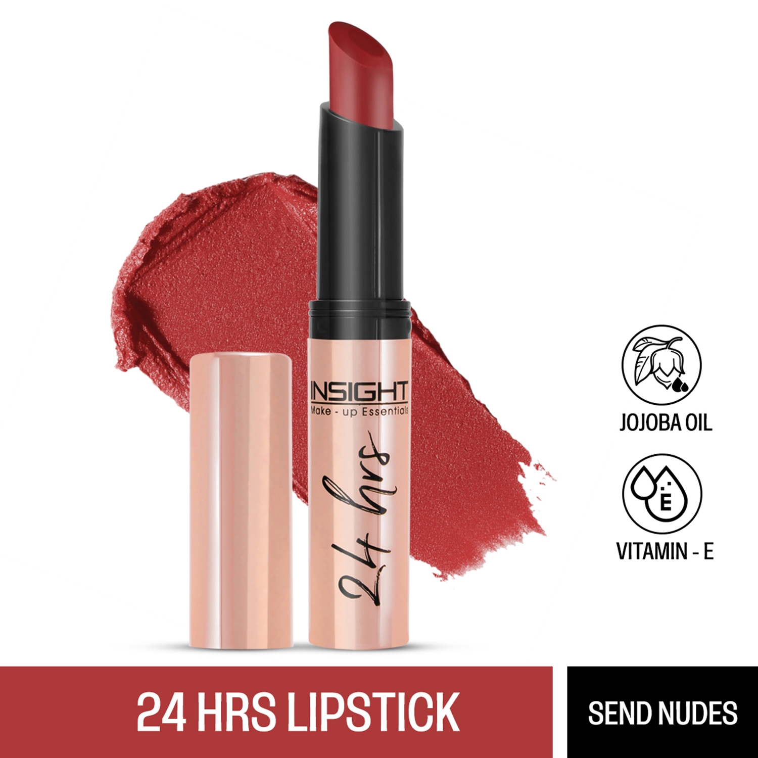 Insight Cosmetics | Insight Cosmetics 24 Hrs Non Transfer Matte Lipstick - 06 Send Nudes (3g)