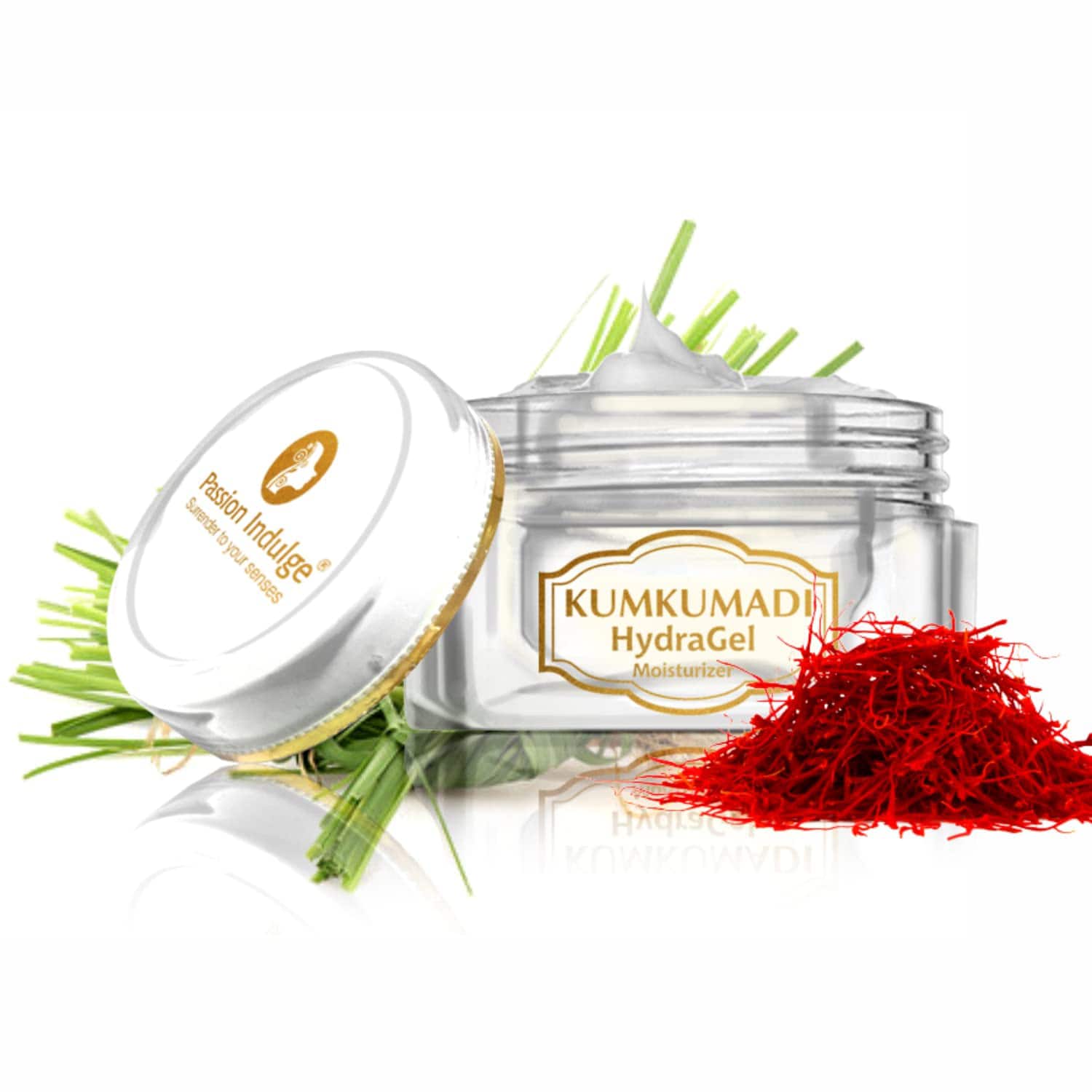 Passion Indulge | Passion Indulge Skin Glowing Kumkumadi Hydragel Moisturizer (50 gm)