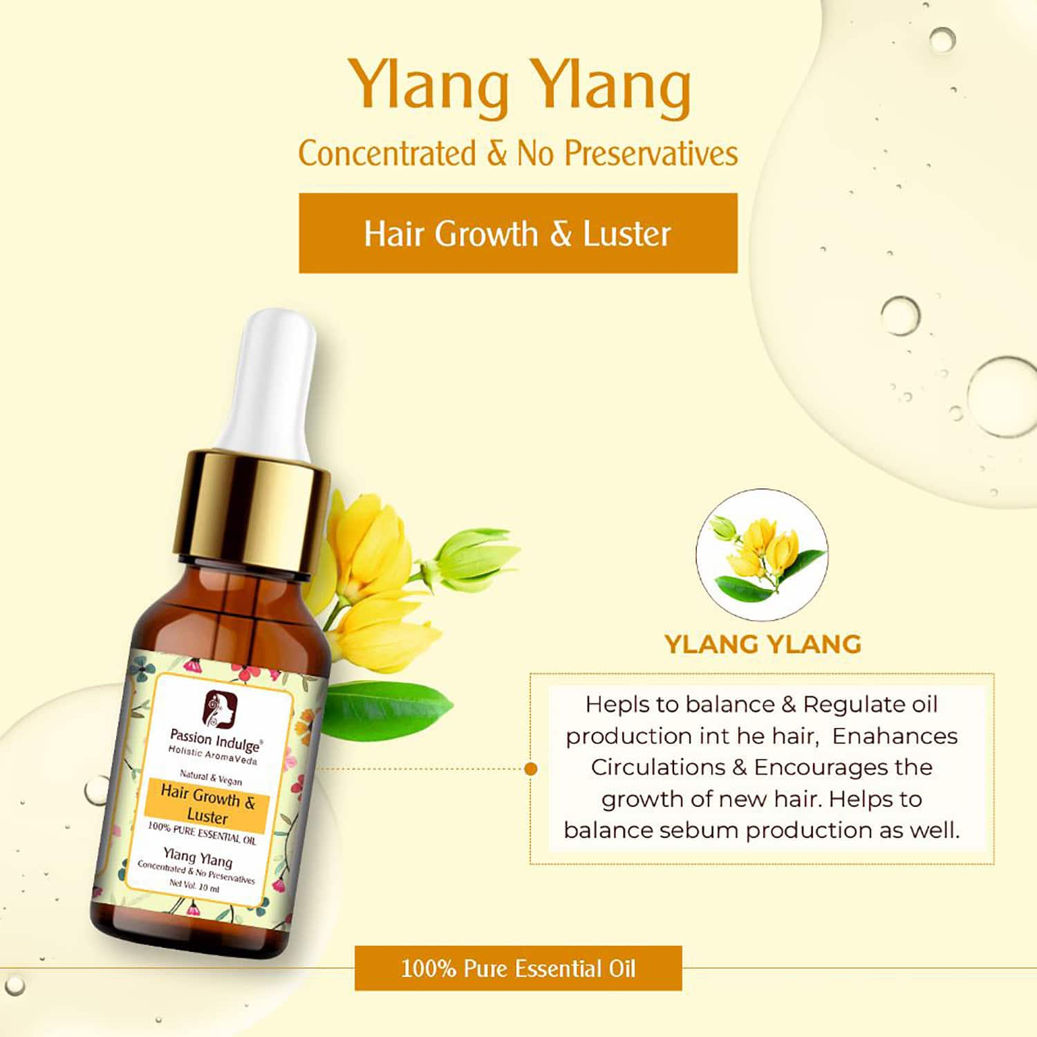 Passion Indulge | Passion Indulge Sebum Balancer Ylang Ylang Essential Oil (10 ml)