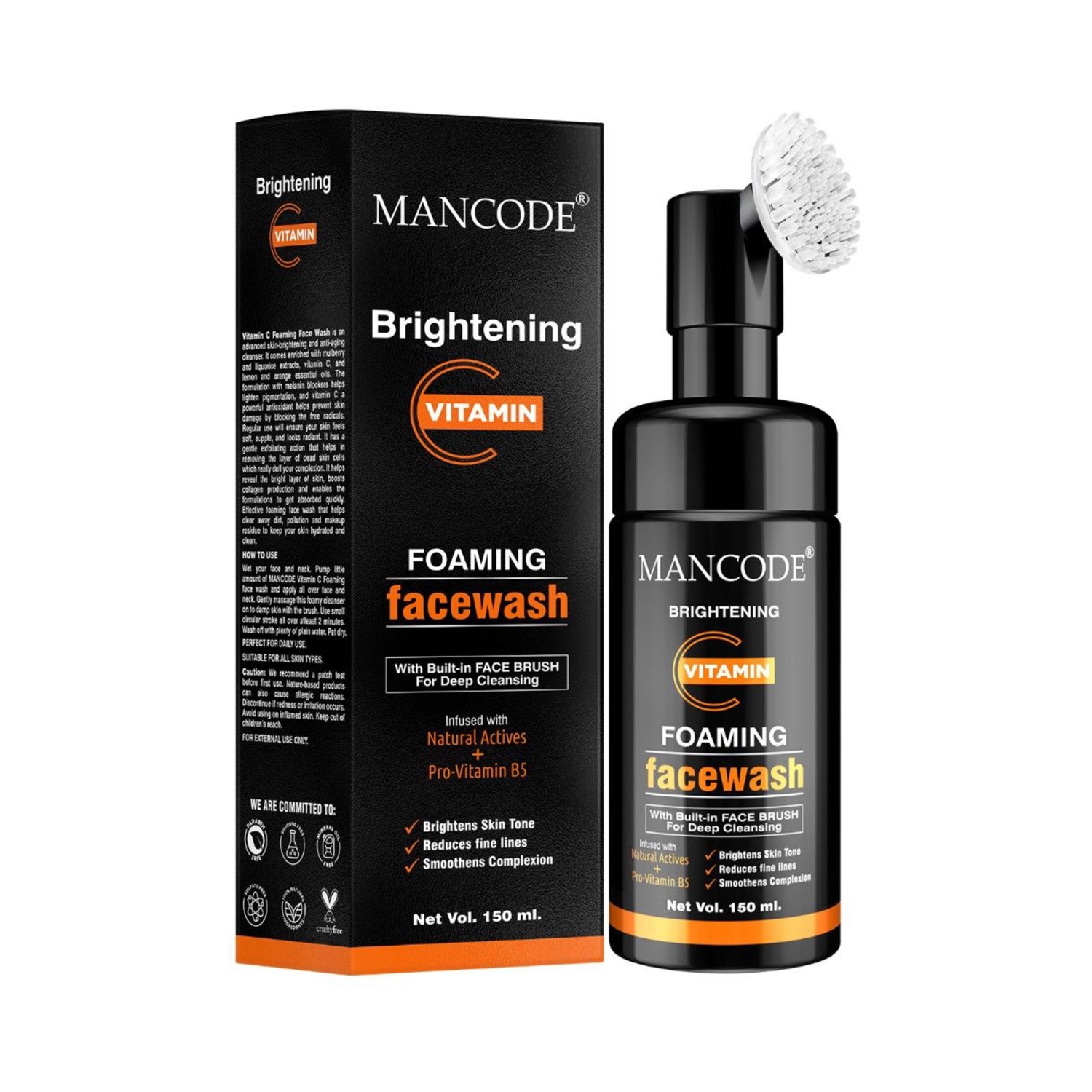 Mancode | Mancode Brightening Vitamin C Foaming Face Wash (150ml)