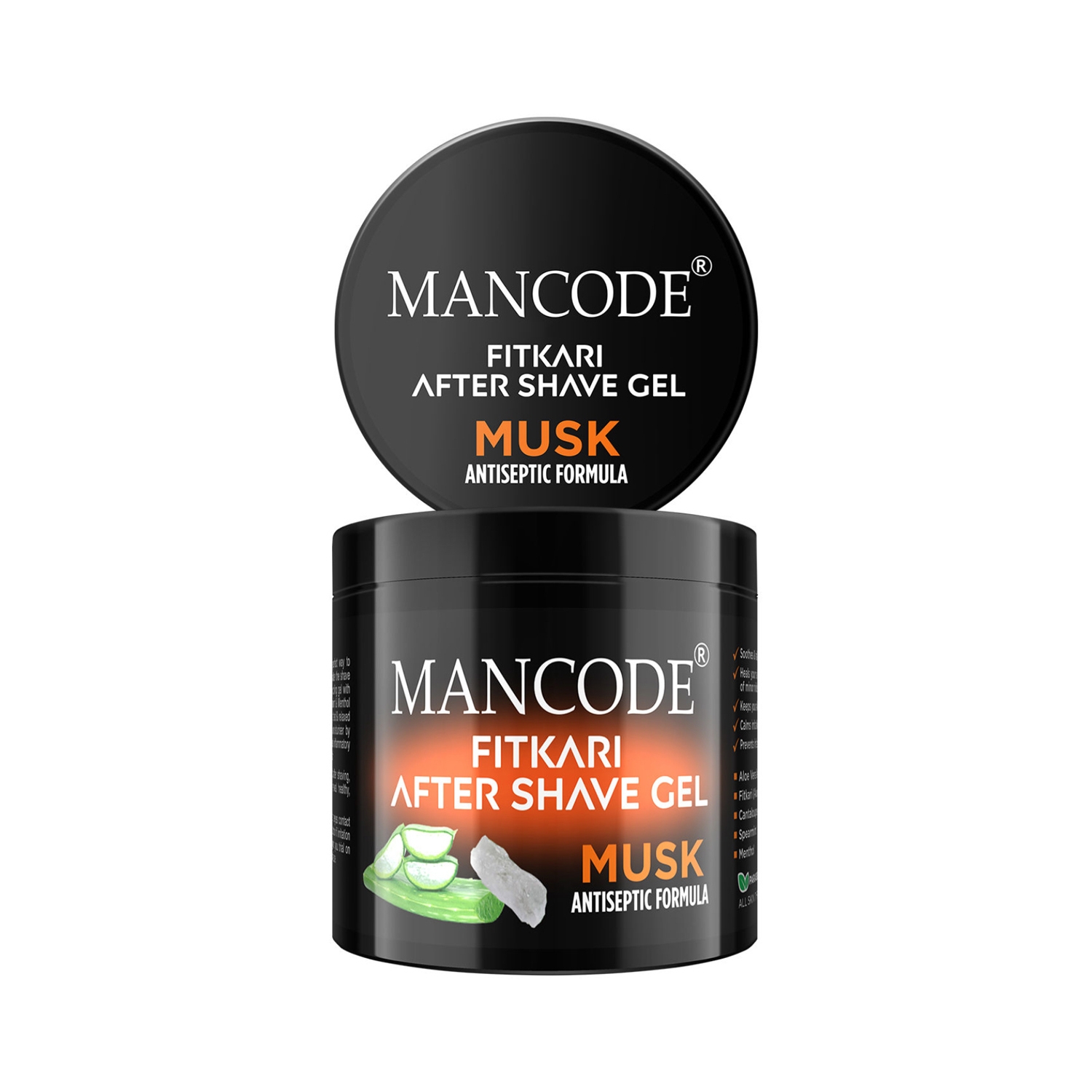 Mancode | Mancode Fitkari After Shave Gel Musk Antiseptic Formula (100g)