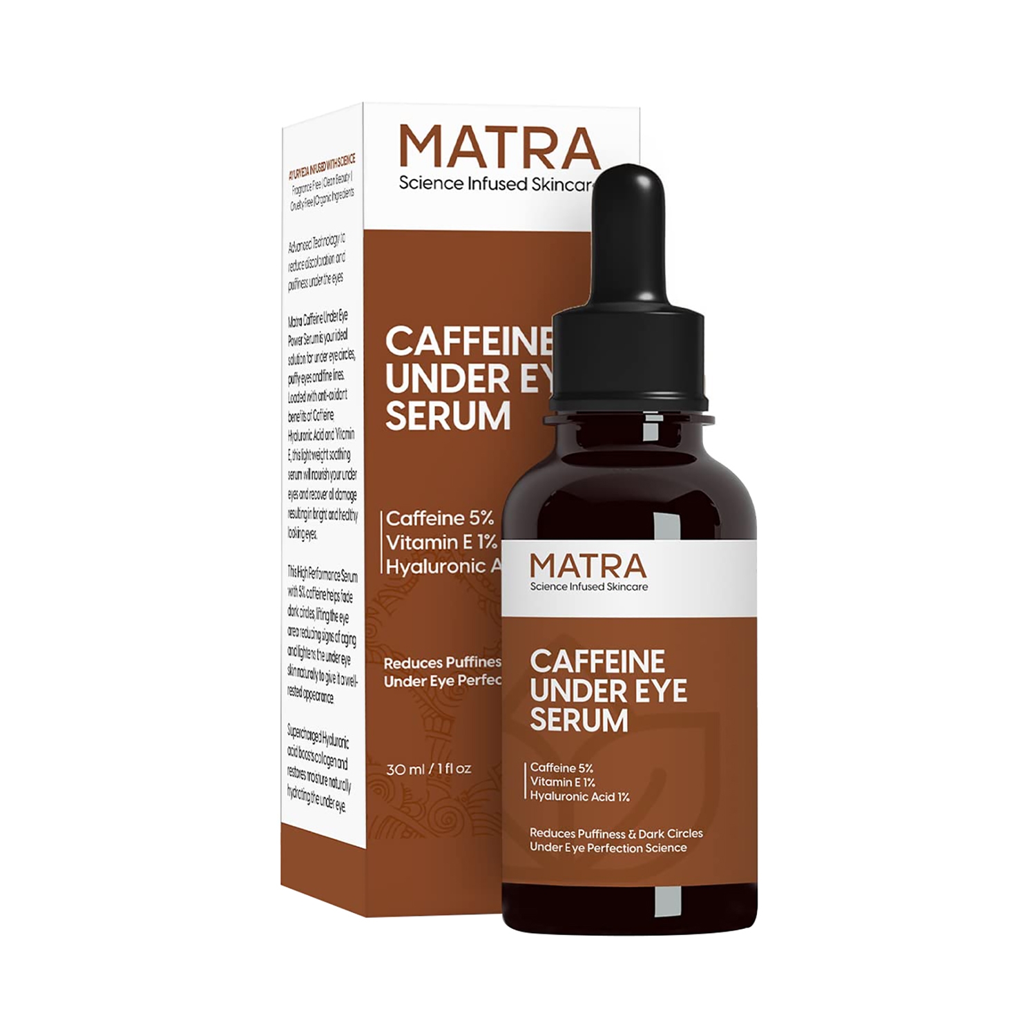 Matra 5% Caffeine Under Eye Serum for Dark Circles (30ml)