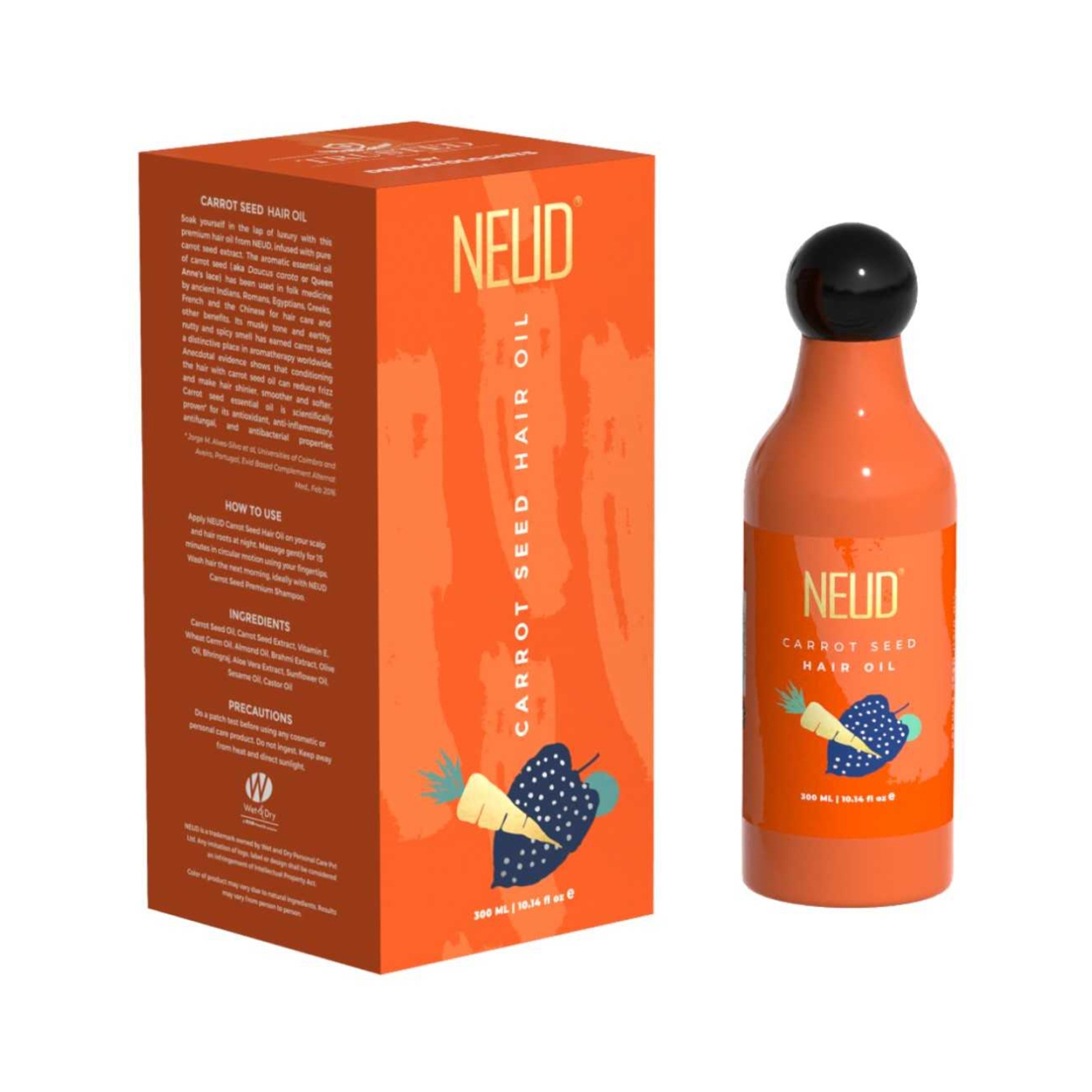 NEUD | NEUD Carrot Seed Premium Hair Oil (300ml)