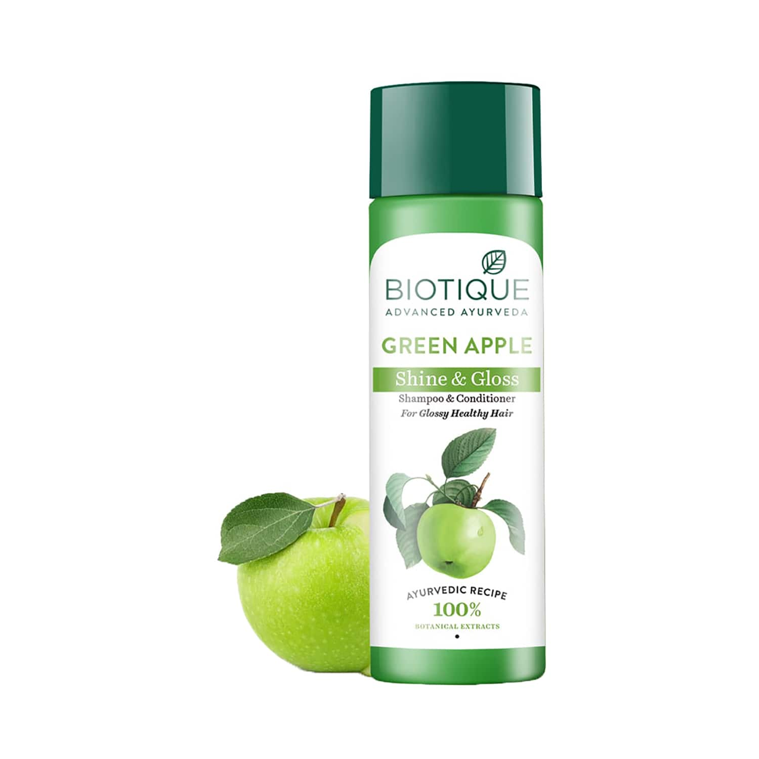 Biotique | Biotique Green Apple Shine & Gloss Shampoo & Conditioner (190ml)