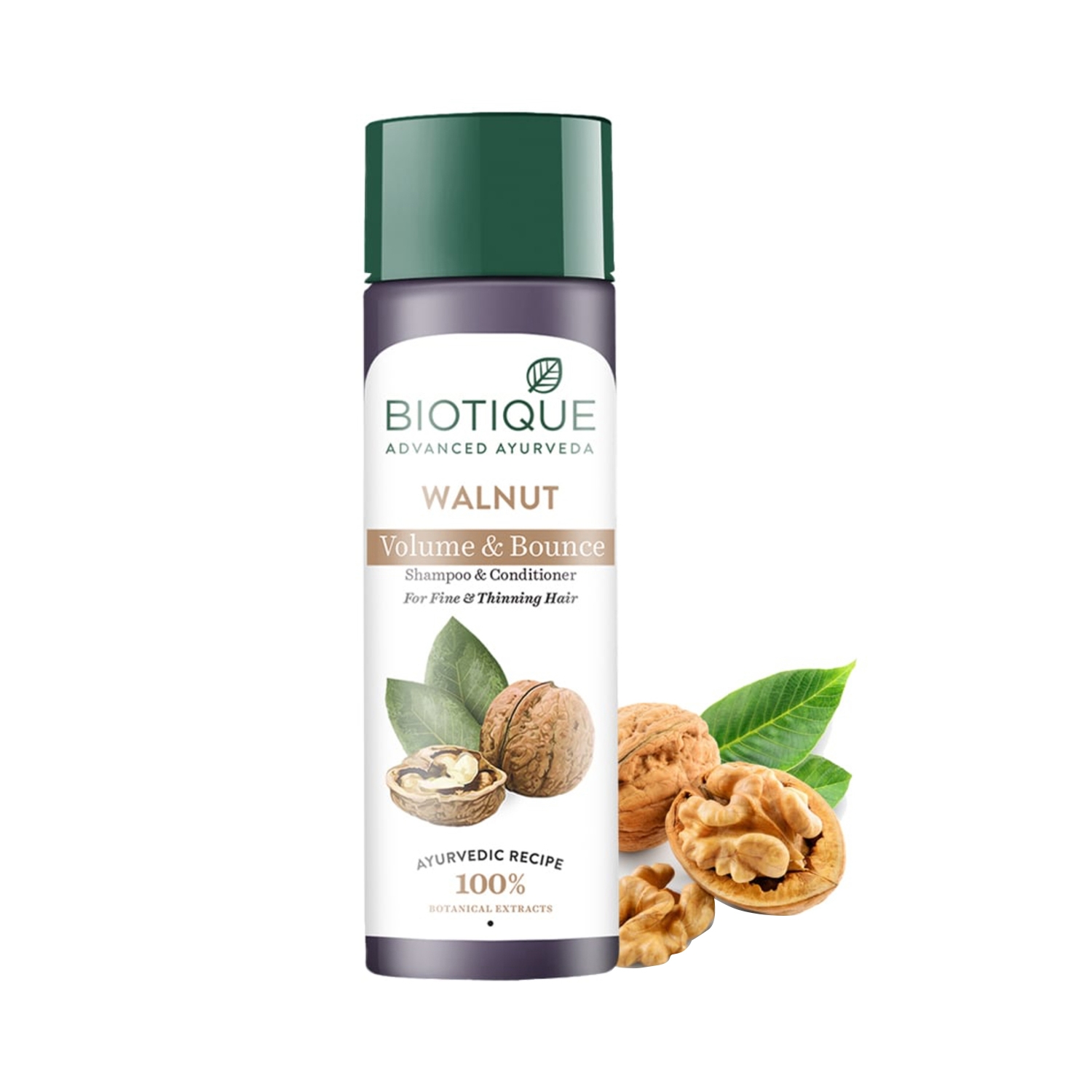 Biotique | Biotique Walnut Volume & Bounce Shampoo & Conditioner (120ml)