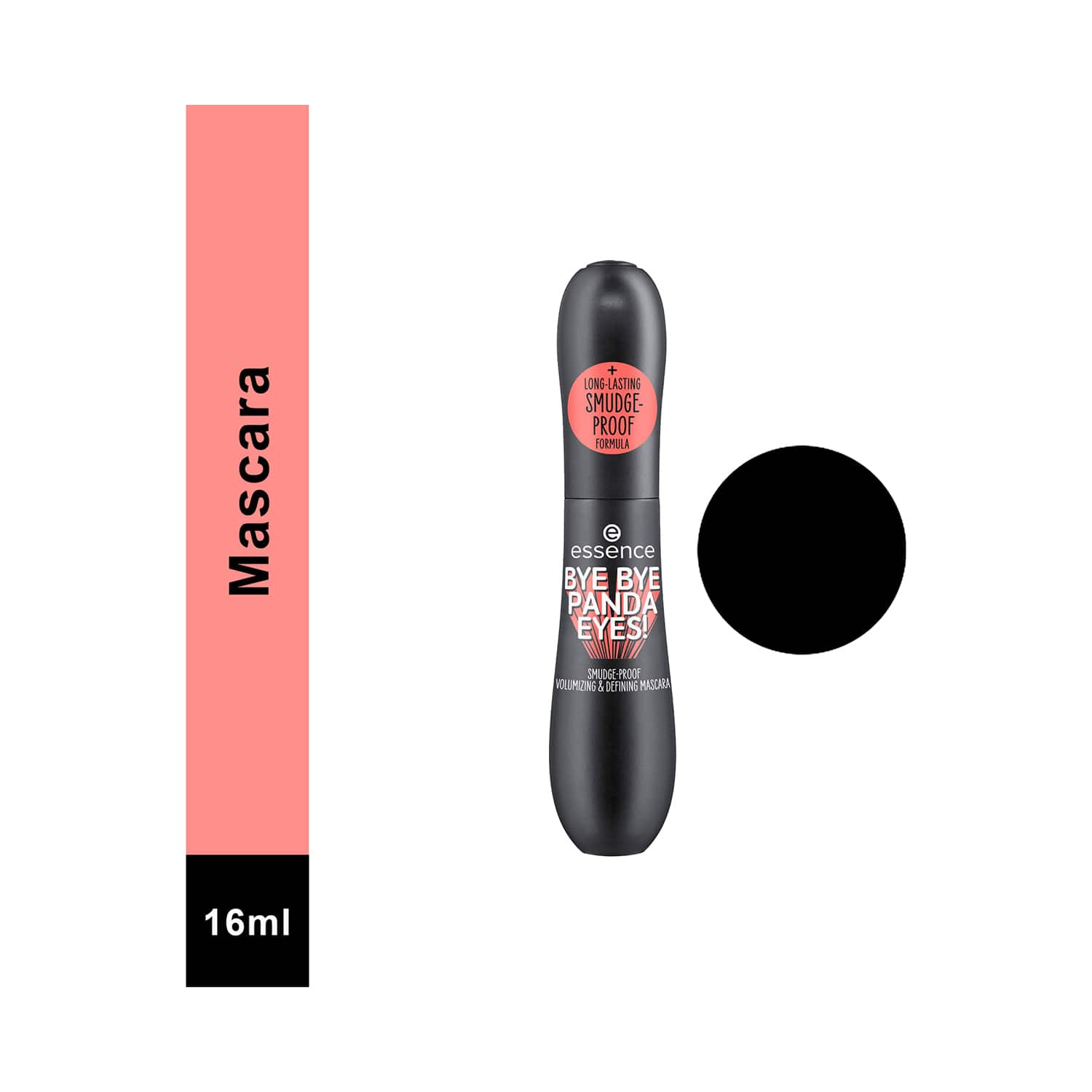 Essence | Essence Bye Bye Panda Eyes Smudge-Proof Volumizing & Defining Mascara - 01 Black (16ml)