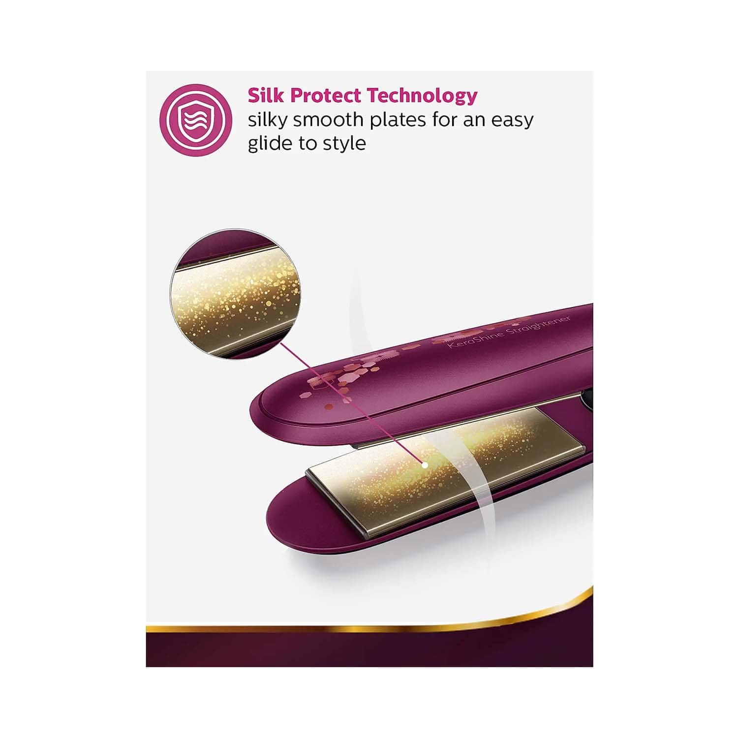 Buy Philips BHS738 00 KeraShine Titanium Wide Plate Straightener With Silkprotect Technology Philips Tira Shop Makeup Skin Hair Beauty Products Online www.tirabeauty