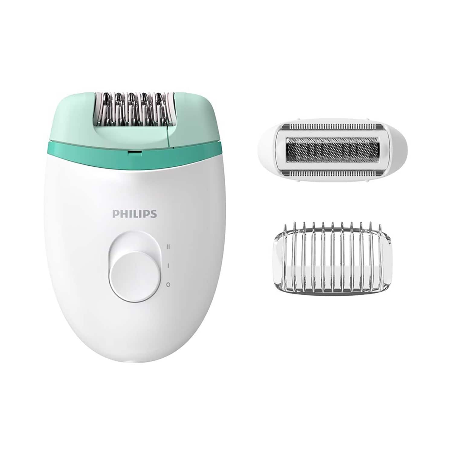 Philips | Philips Corded Compact Epilator BRE245/00 - White, Green