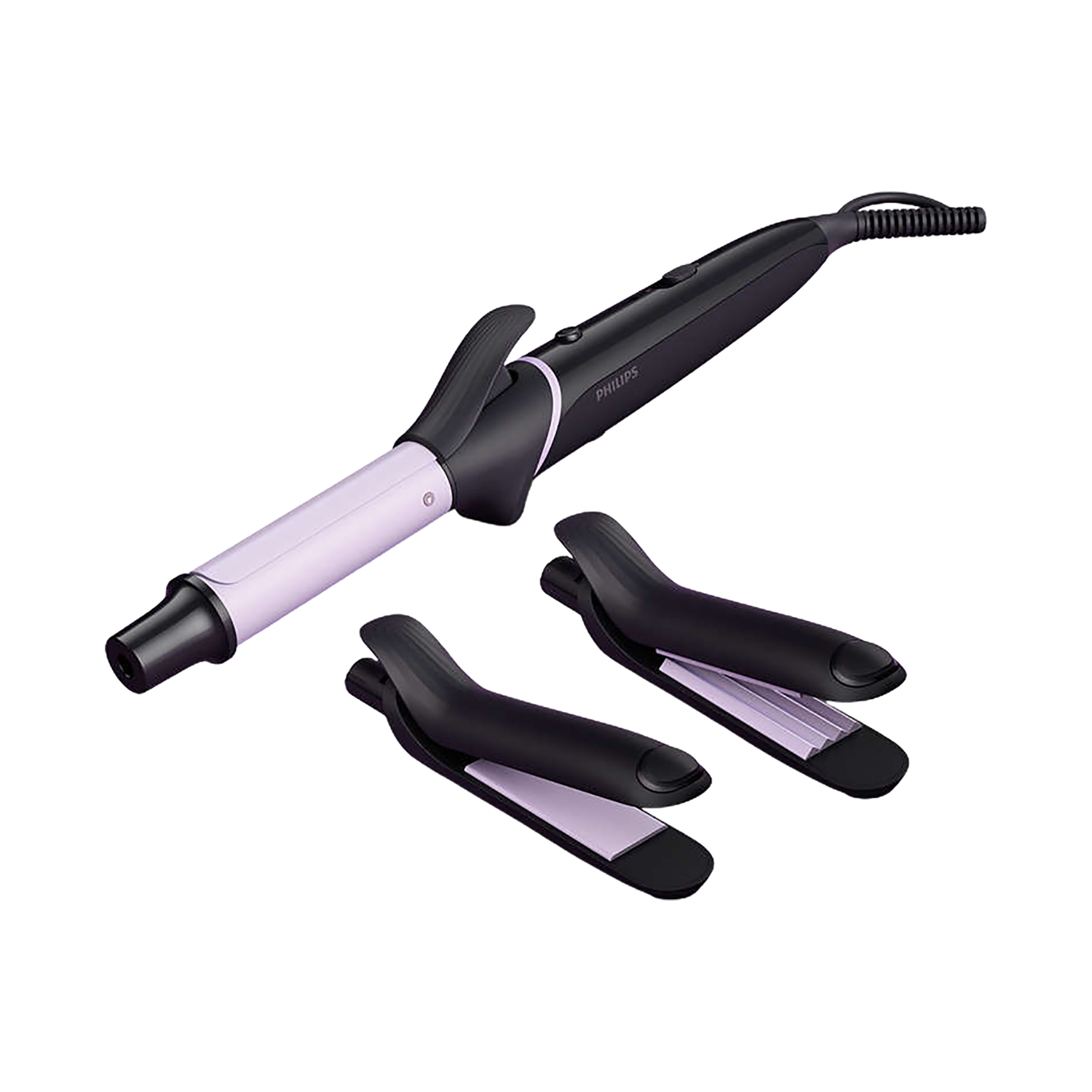 Philips | Philips Hair Styling Set Crimp, Straighten Or Curl With The Single Tool BHH816/00 - Black, Purple
