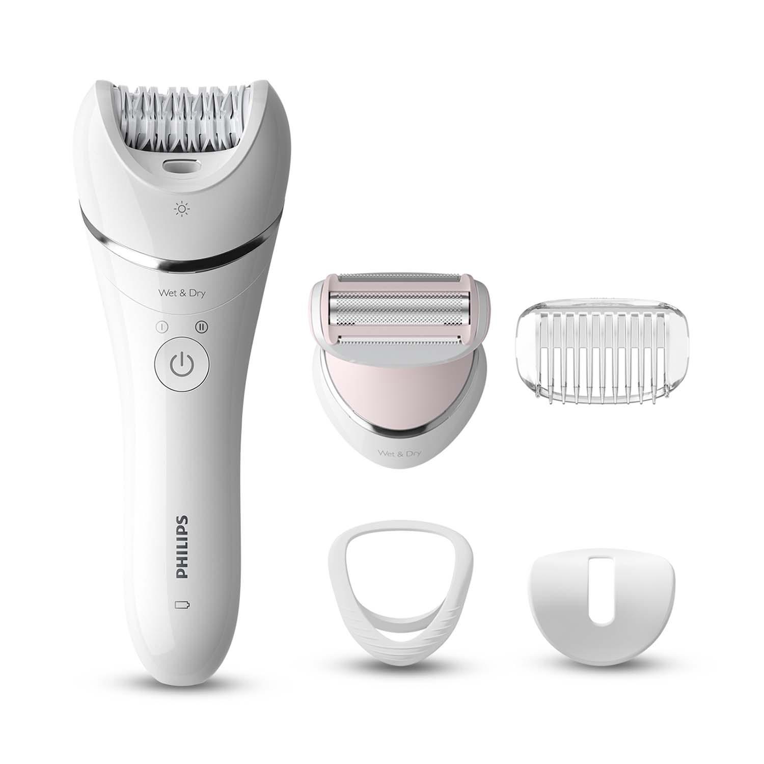Philips | Philips BRE710/00 Series 8000 Wet and Dry Epilator For Face And Body Hair Removal