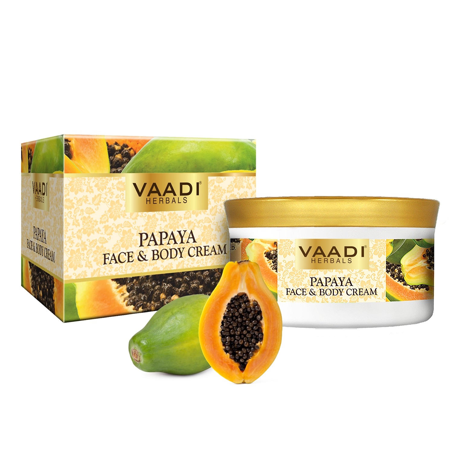 Vaadi Herbals | Vaadi Herbals Papaya Face & Body Cream (150g)