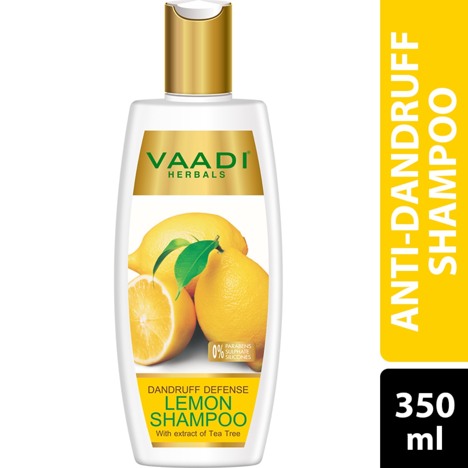 Vaadi Herbals Dandruff Defense Lemon Shampoo With Extract Of Tea Tree (350ml)
