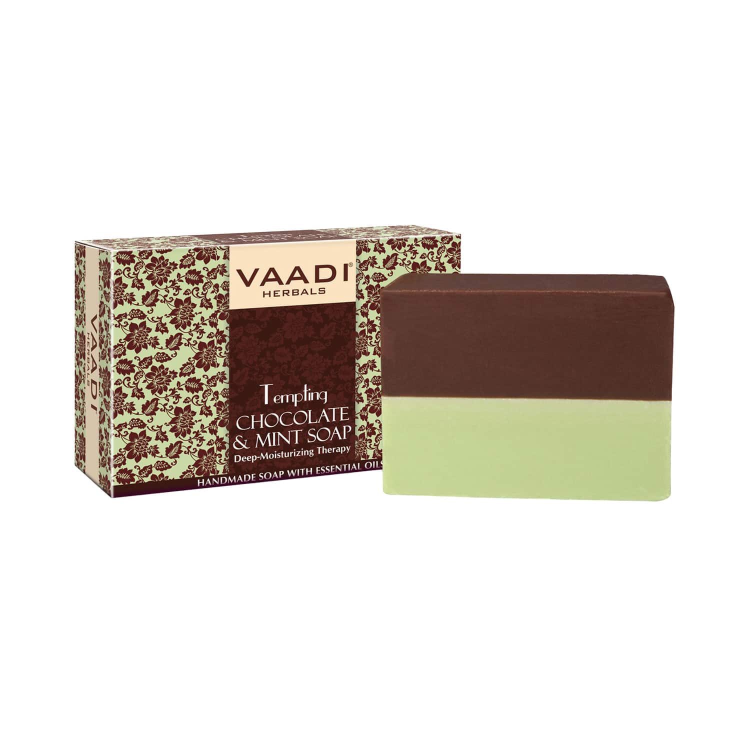 Vaadi Herbals | Vaadi Herbals Tempting Chocolate And Mint Soap-Deep Moisturising Therapy (75g)