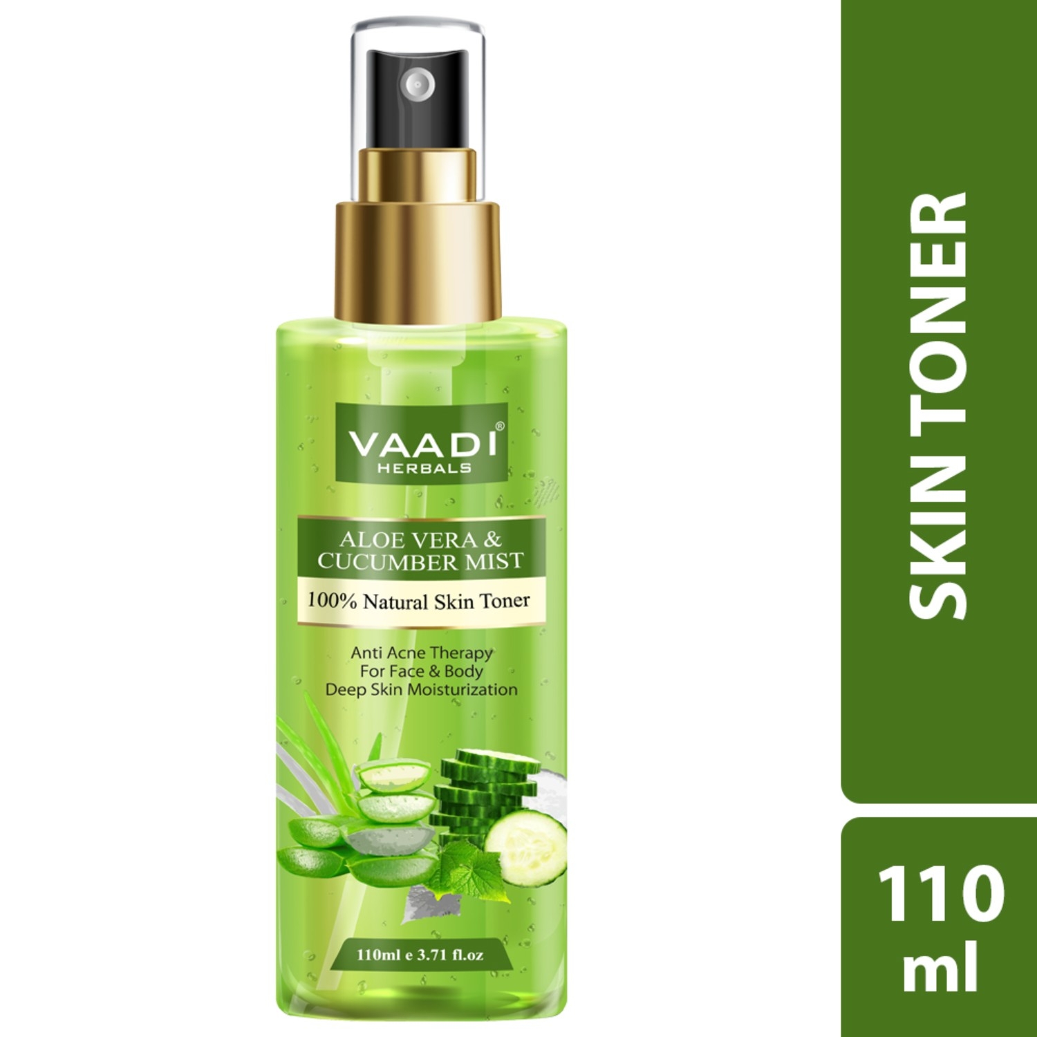 Vaadi Herbals | Vaadi Herbals Aloe Vera and Cucumber Mist 100% Natural Skin Toner (110ml)